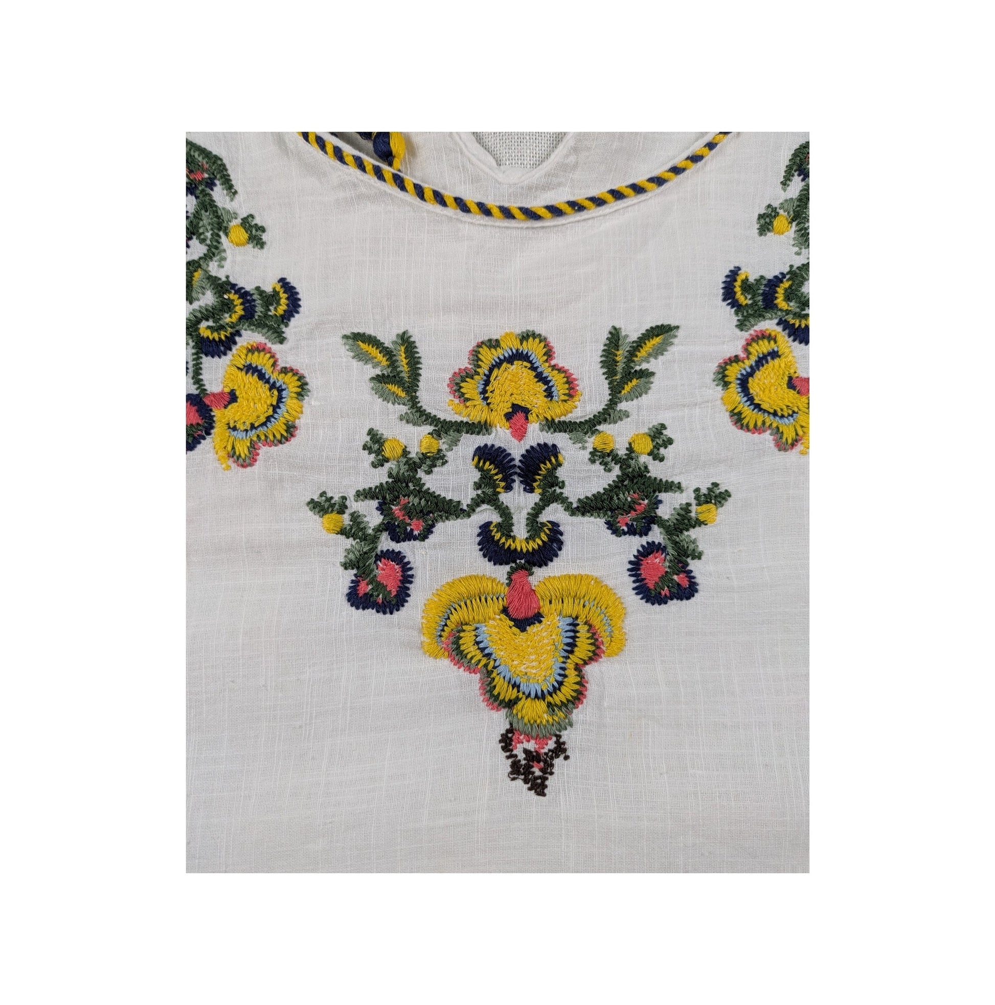 Max Studio Embroidered Swing Tank Size XL Get ready to swing into style with this Max Studio embroidered tank! Featuring a playful fringe hem, this tank will add a t