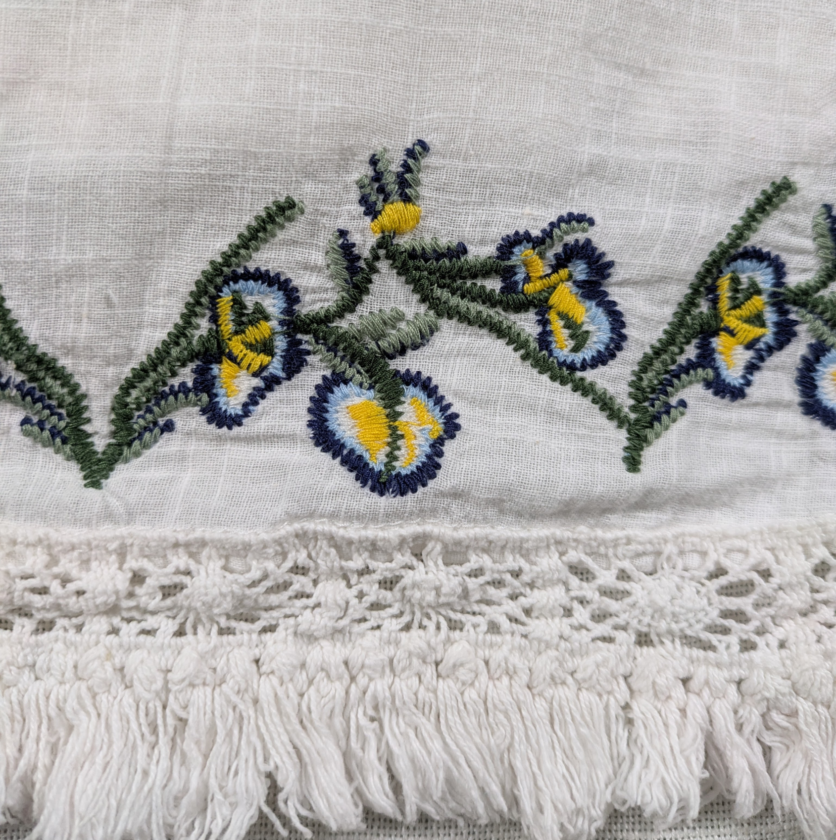 Max Studio Embroidered Swing Tank Size XL Get ready to swing into style with this Max Studio embroidered tank! Featuring a playful fringe hem, this tank will add a t