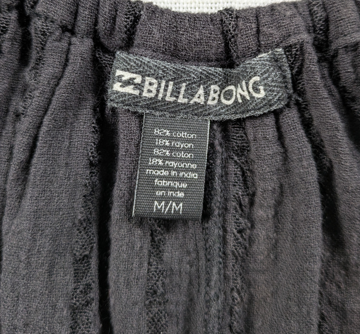 Billabong Black Swing Tank with Cut-outs and Criss Cross Straps Size Medium