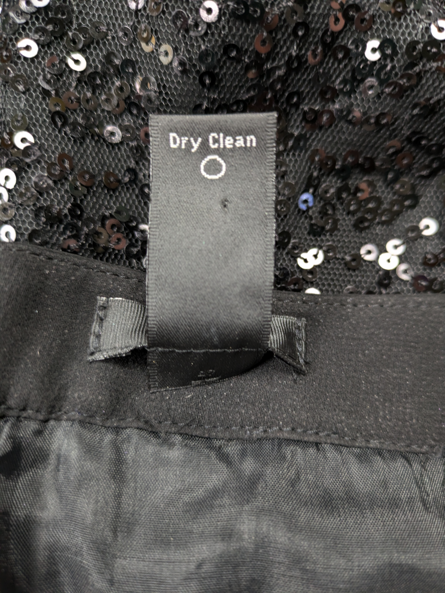 J Crew Factory Black Sequin Miniskirt Size 12