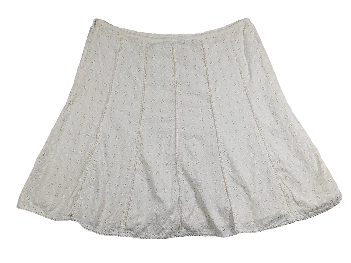 Sigrid Olsen A-line Eyelet Lace Skirt Size 16