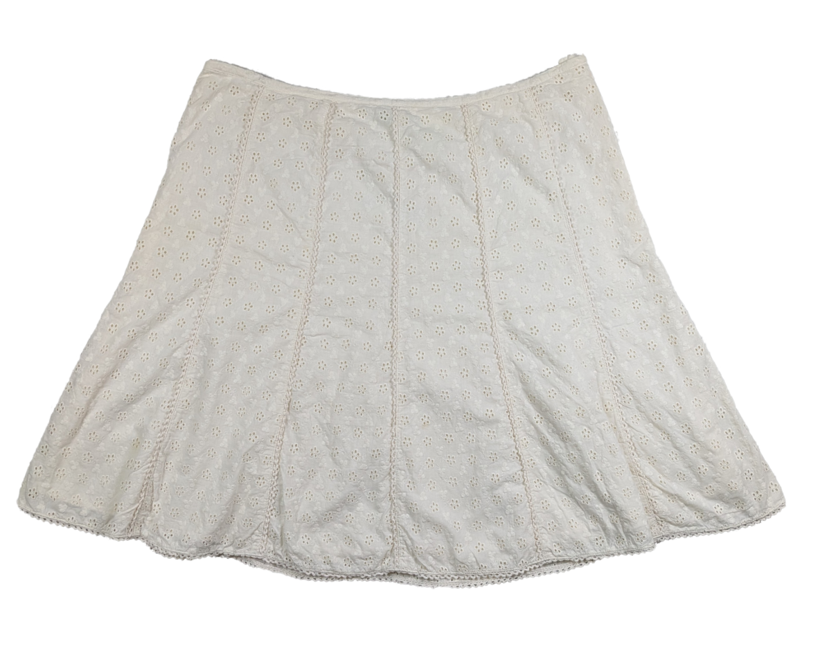 Sigrid Olsen A-line Eyelet Lace Skirt Size 16