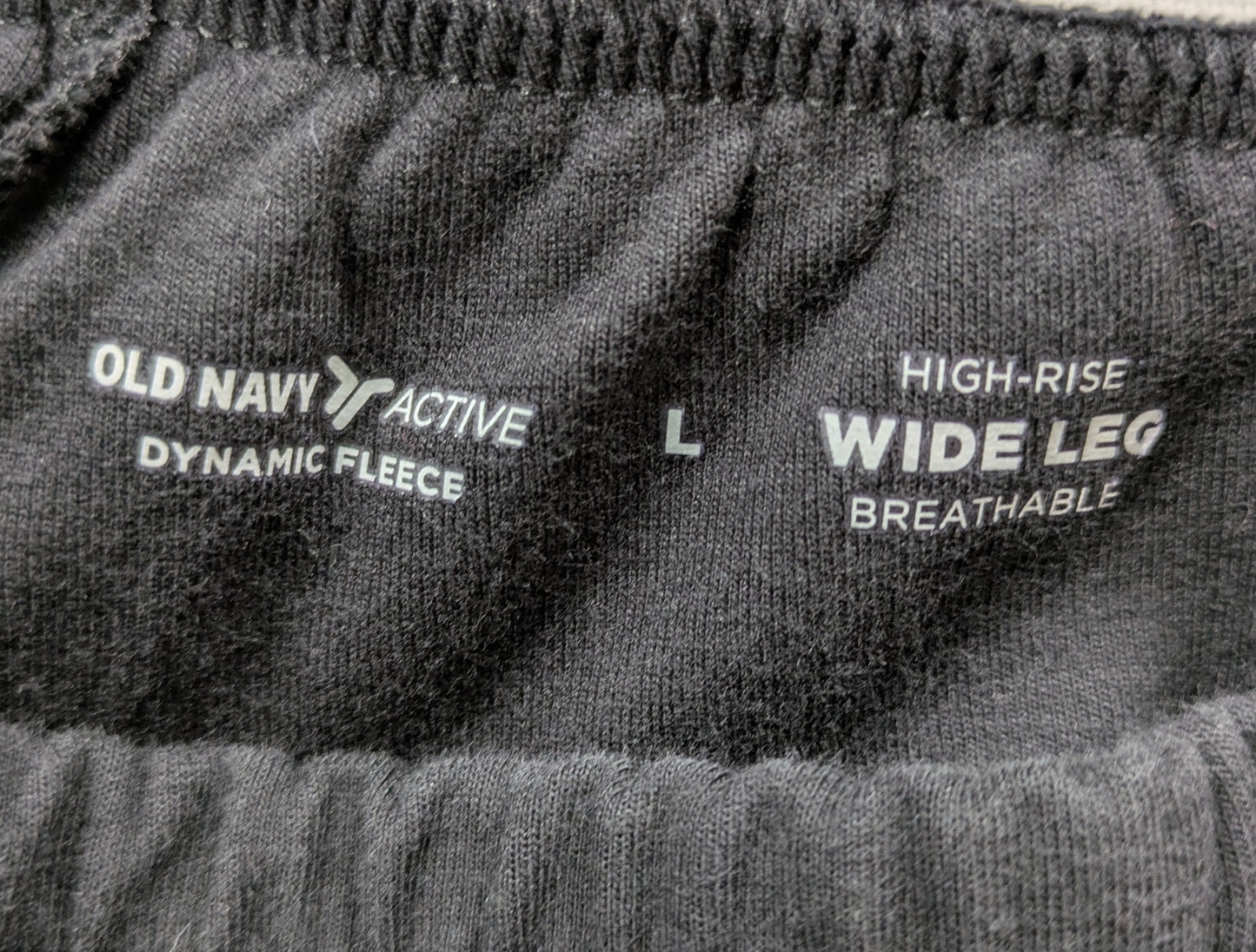 Old Navy Wide Leg Dynamic Fleece HIgh-rise Pull-on Lounge Pants Size Large