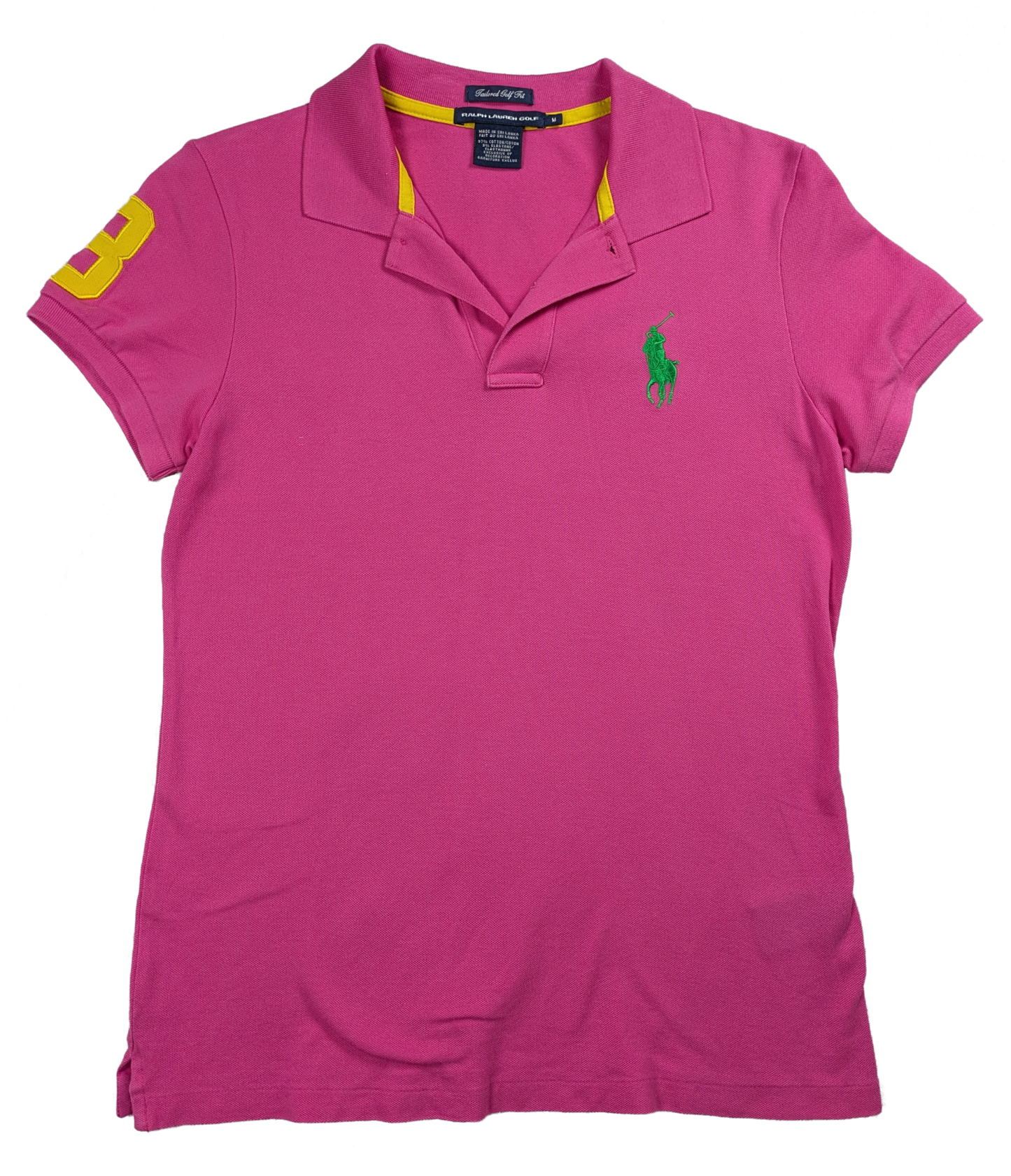 Ralph Lauren Golf Hot Pink Tailored Golf Fit Polo #3
