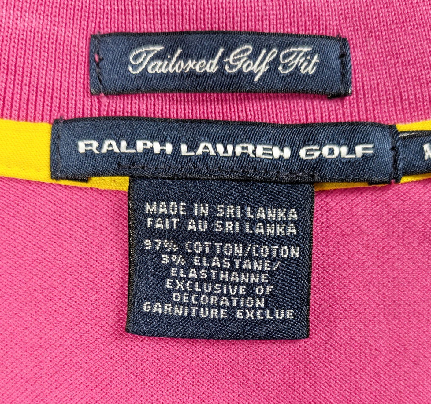 Ralph Lauren Golf Hot Pink Tailored Golf Fit Polo #3