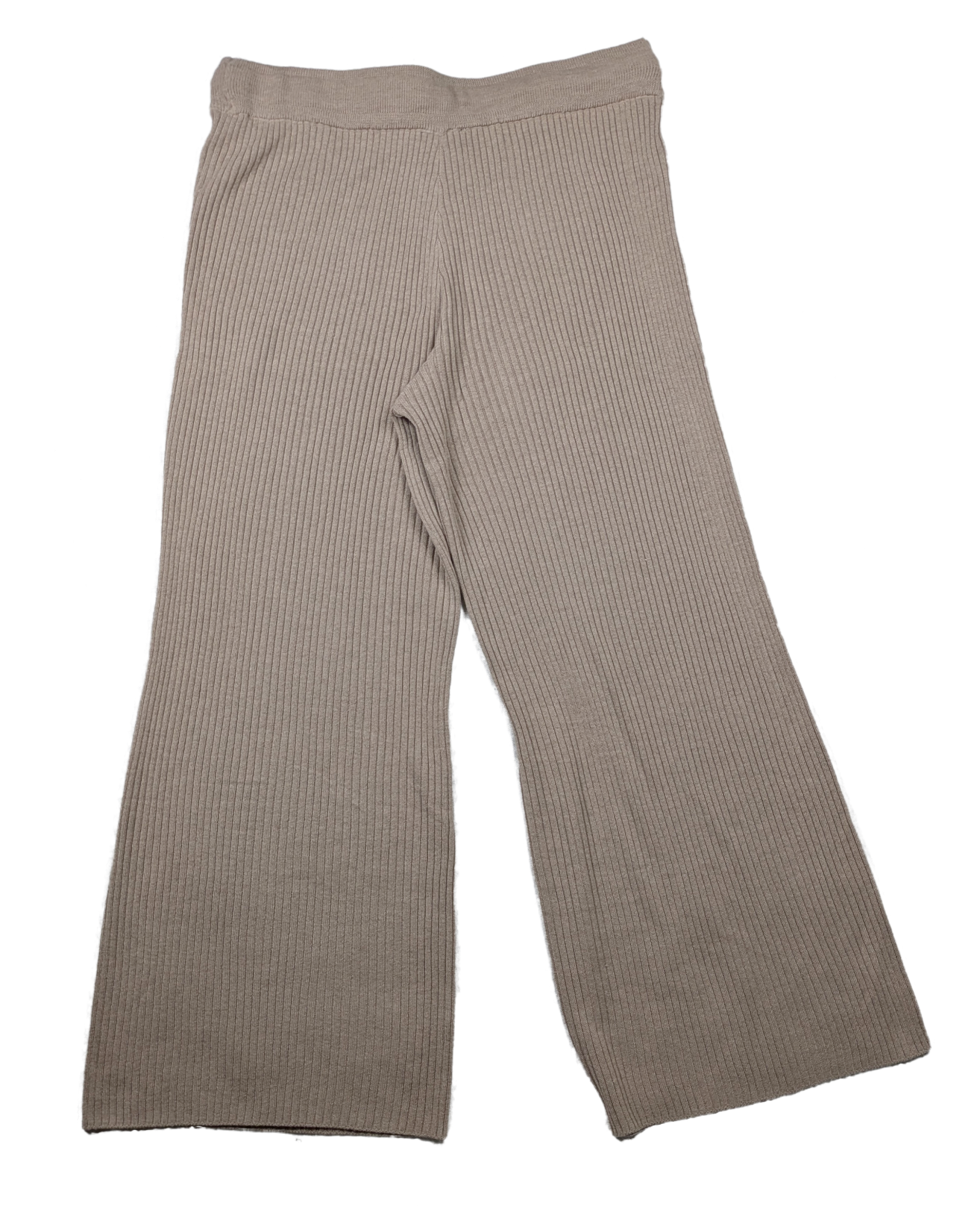 Splendid Georgie Cashblend Rib Cropped  Wide-Leg Sweater Pants Size L Get ready to experience sweater dressing in a whole new light. The Georgie Cashblend Rib Croppe