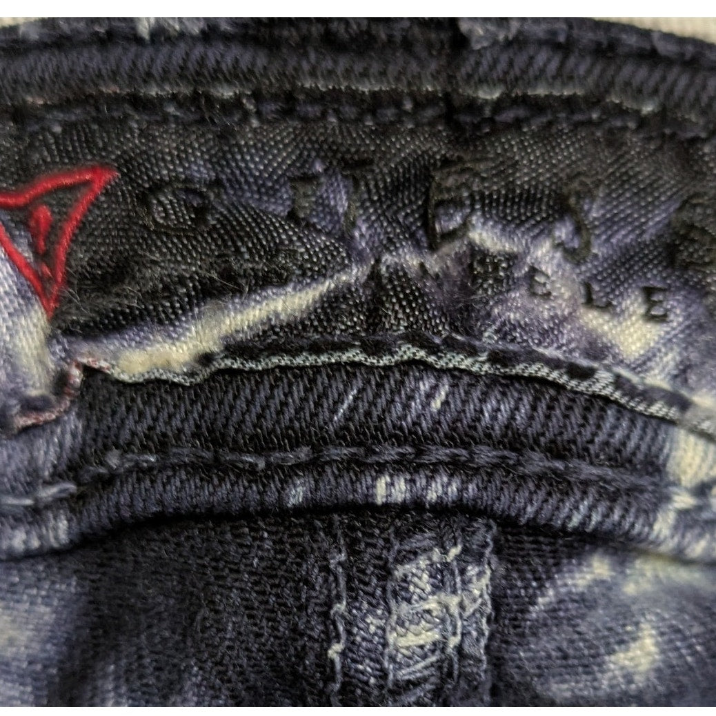 Guess Brittney Skinny Ankle Tie Dyed Jeans Size 27