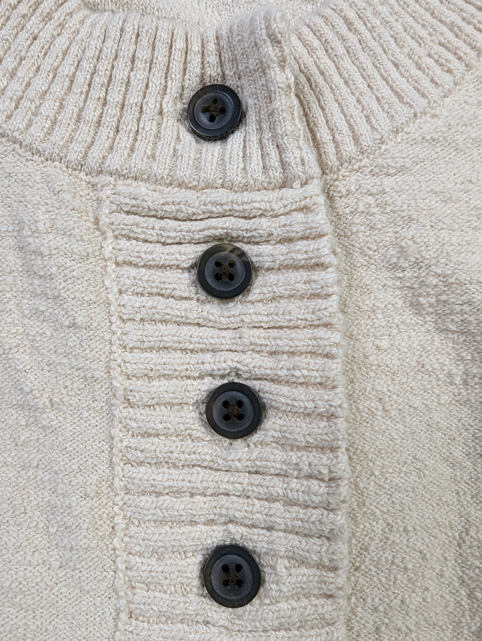 MADEWELL Brampton Crop Cardigan Sweater Ivory Cream Size XS Keep things short and simple this season with this cropped cardigan that doubles as a top. It's easy, box