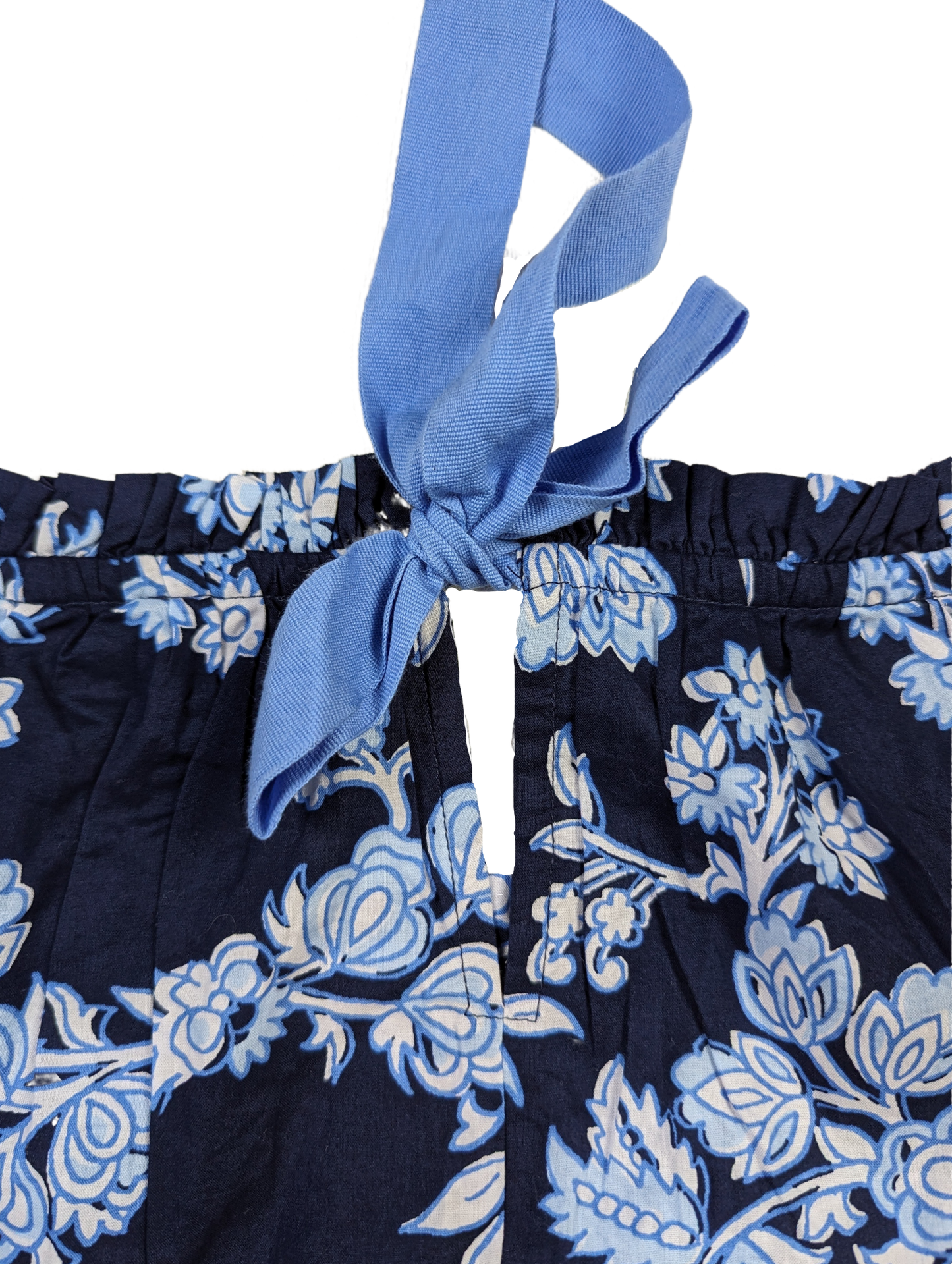 J Crew Navy Floral Smock Neck Long Sleeve Blouse Size PS Elevate your wardrobe with the J Crew Navy Floral Smock Neck Blouse. This long sleeve top features a stylish