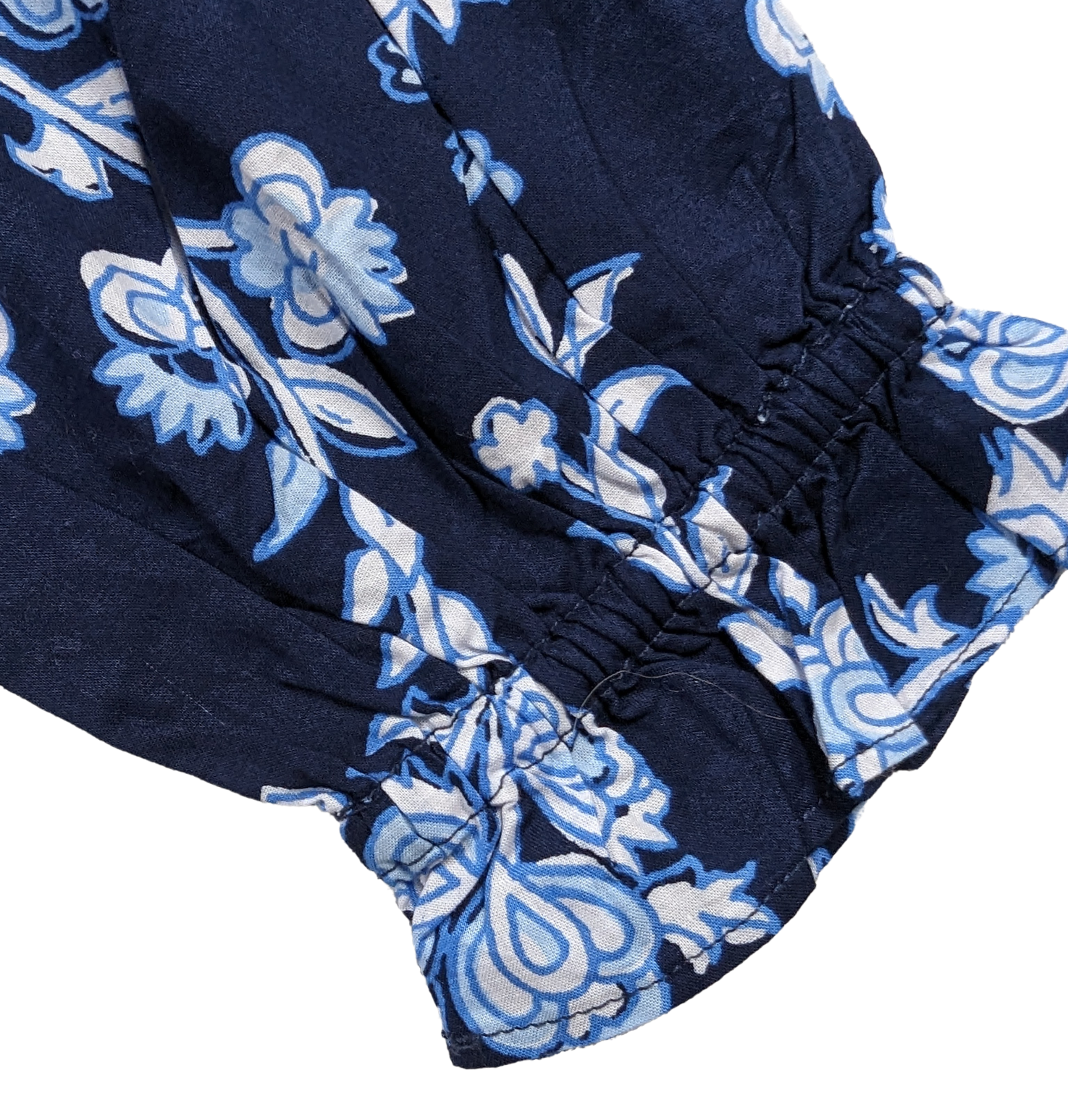J Crew Navy Floral Smock Neck Long Sleeve Blouse Size PS Elevate your wardrobe with the J Crew Navy Floral Smock Neck Blouse. This long sleeve top features a stylish