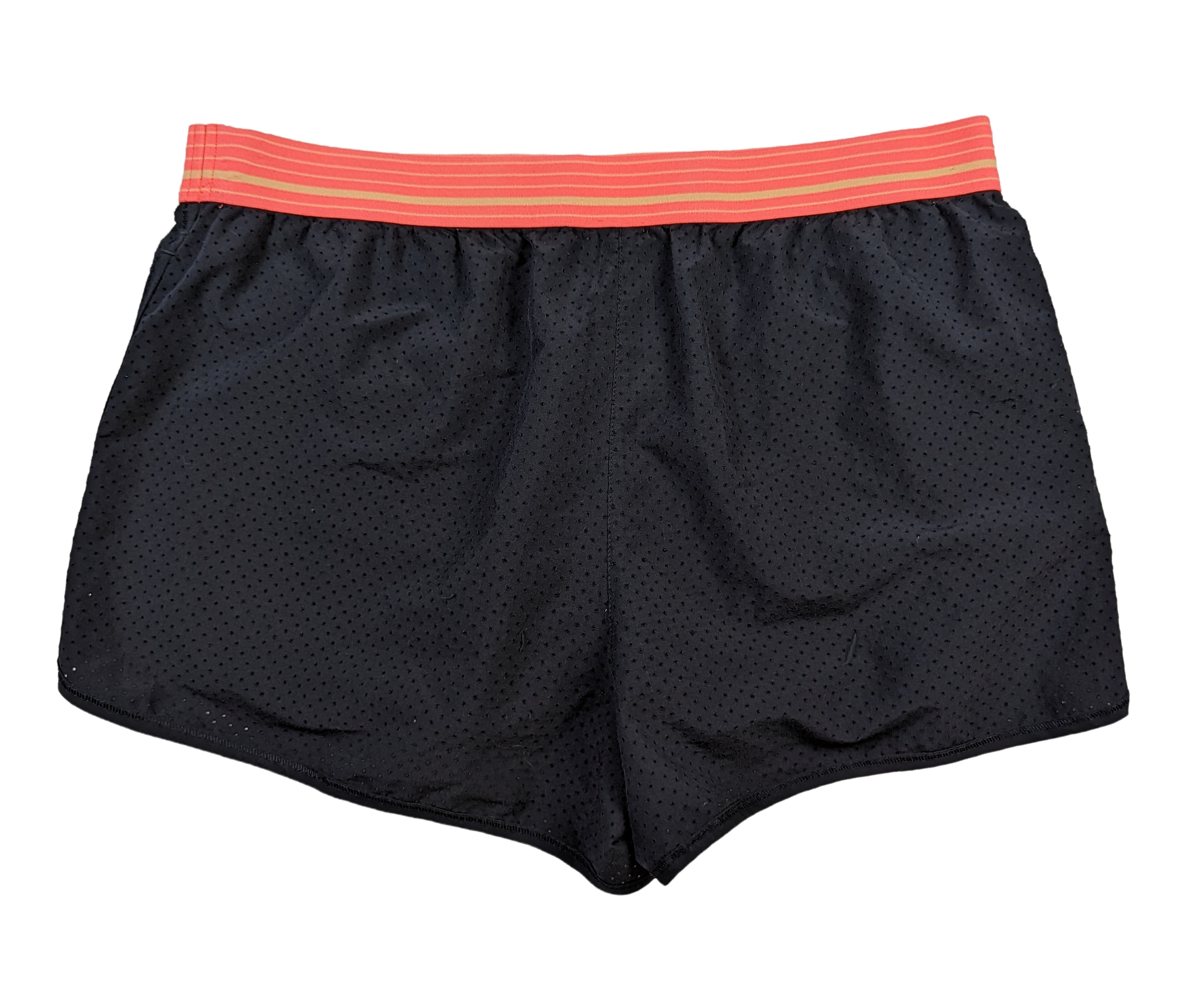 Under Armour Black Mesh Running Shorts with Pink Waist bandGet ready to run in style with these Black Mesh Running Shorts from Under Armour. Made with comfortable me