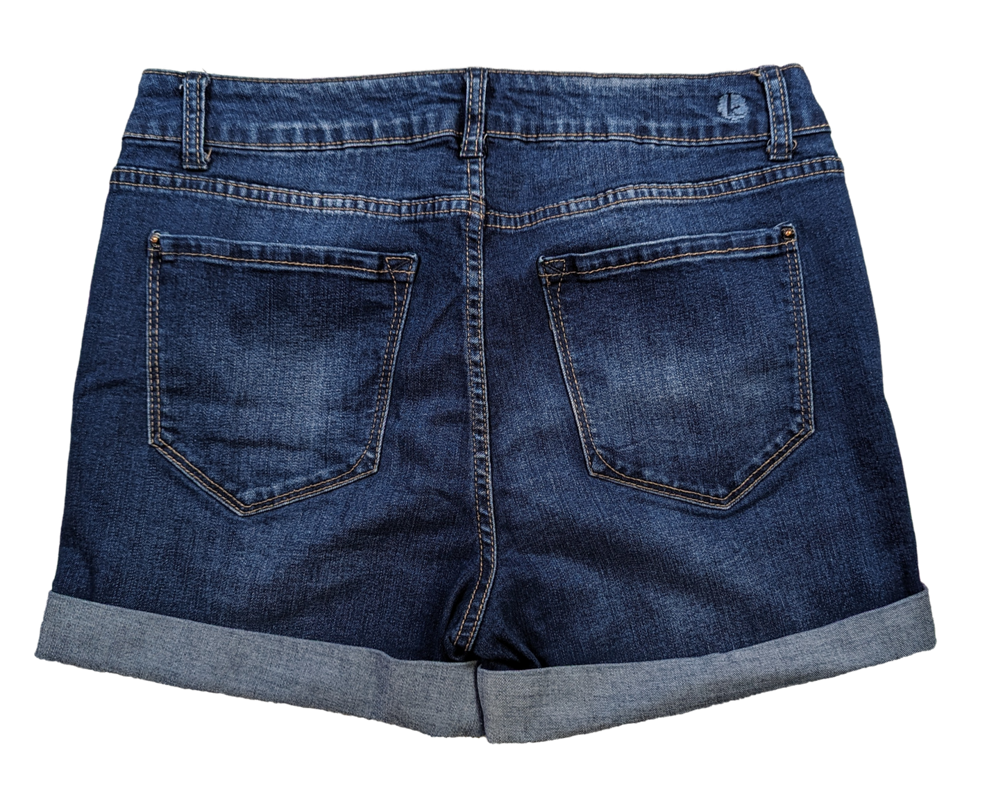 Kensie Denim Cuffed Shorts Size 6 Get ready to rock all summer long in the Kensie Denim Cuffed Shorts! These playful and stretchy shorts will give you a flattering 2