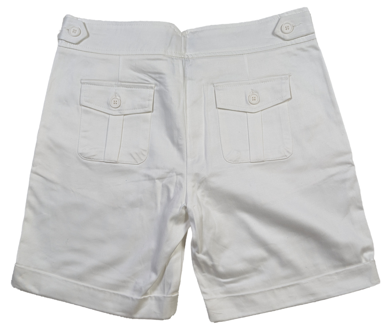 The Limited White Shorts Size 4 - NWT Stay cool and stylish in these Limited White Shorts, featuring front pockets with 3-button closure and back flap pockets for com