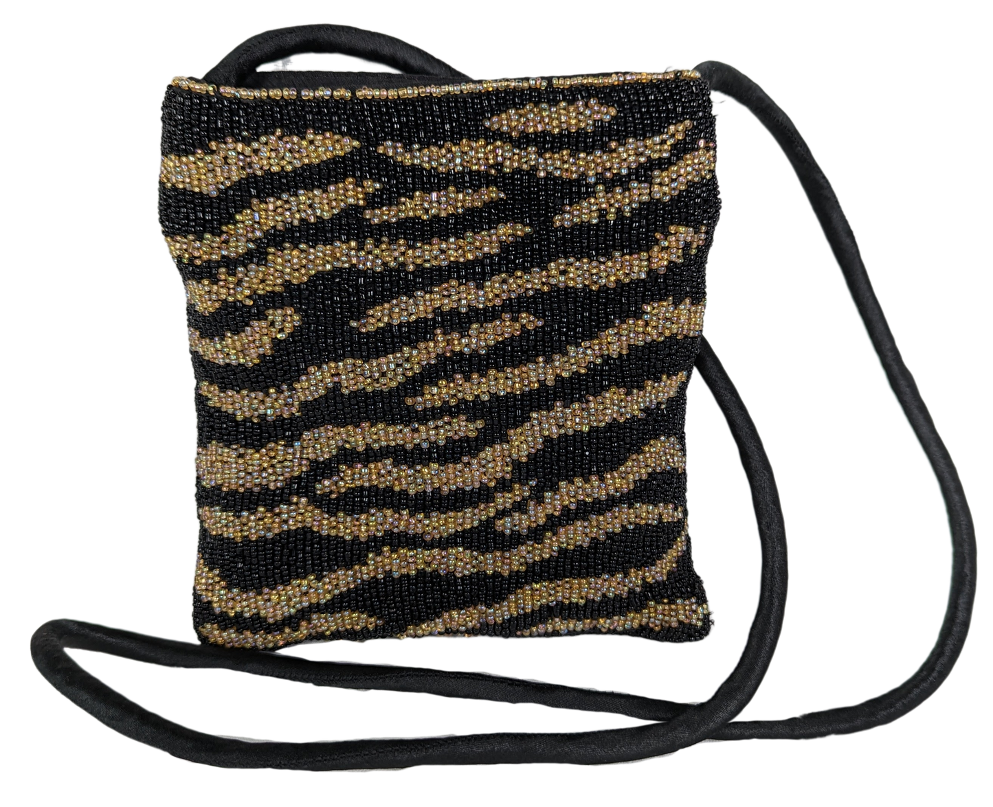 Beaded Zebra Handbag with Long Strap - Unbranded Measures:   L - 6 1/2"   W - 1/2"   H - 7"  Strap - 42"HandbagBeaded Zebra HandbagBeaded Zebra Handbag