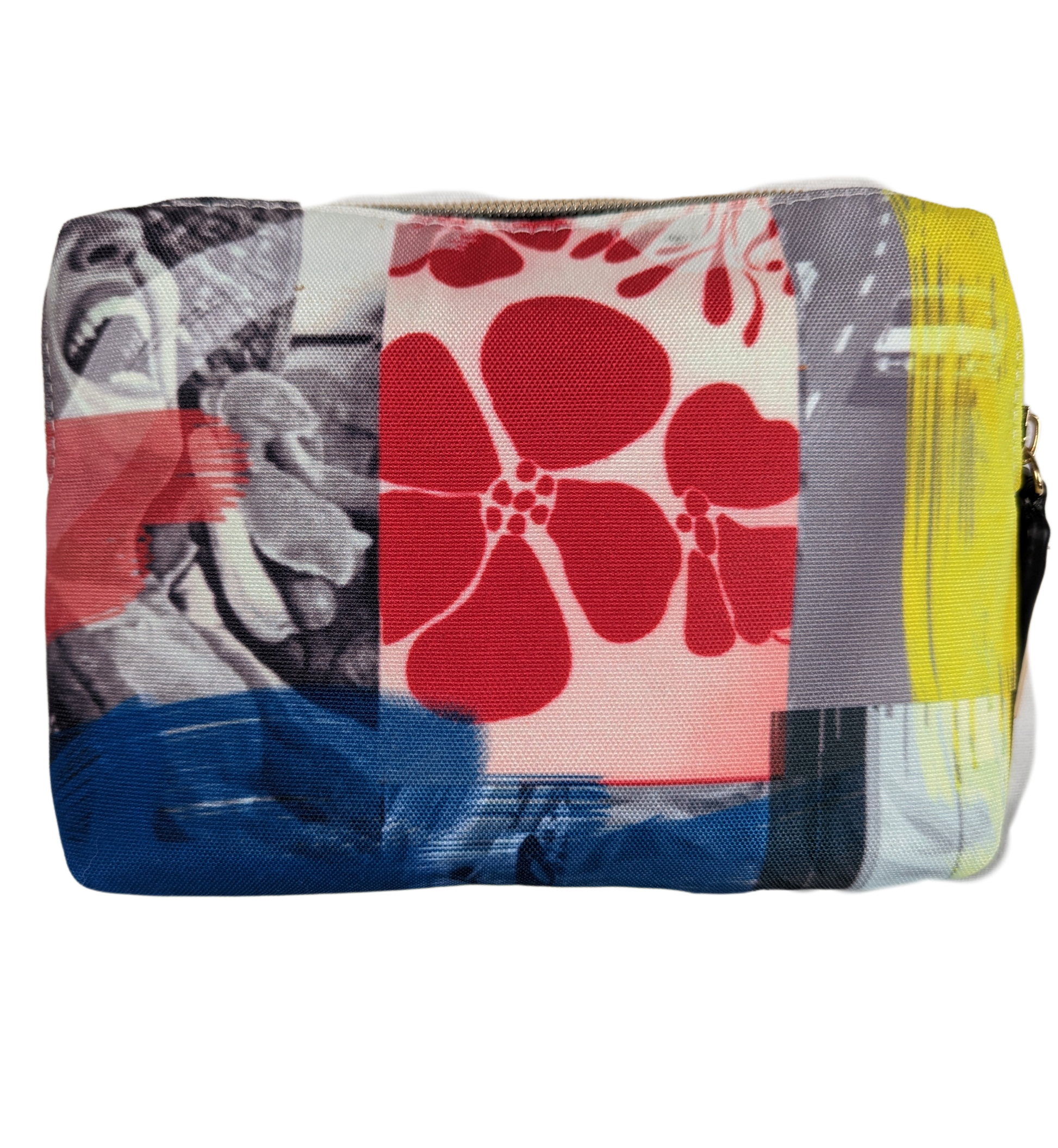 HaywardPrinted Hayward cosmetic bag with monogrammed zipper pull.  In excellent used condition.  Like brand new!  Perfect for all your little goodies!
6” h x 7.5” w x 1” dPurse, handbagHayward Multi-colored Cosmetic BagHayward Multi-colored Cosmetic Bag