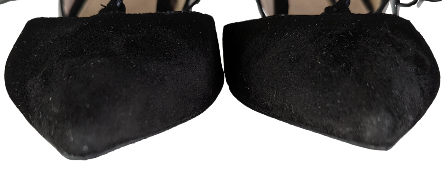 TopShop Jupiter Black Lace-up Heels Size 39 (8 1/2) Upgrade your shoe game with TopShop Jupiter Black Lace-up Heels. These fierce heels feature a pointy toe and lace