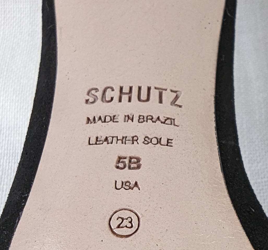 Schutz Black Suede Clear Strap Josseana Sandal Heels Size 5 Step out in style with these Schutz Black Suede Clear Strap Josseana Sandal Heels. The 4 inch heel adds a