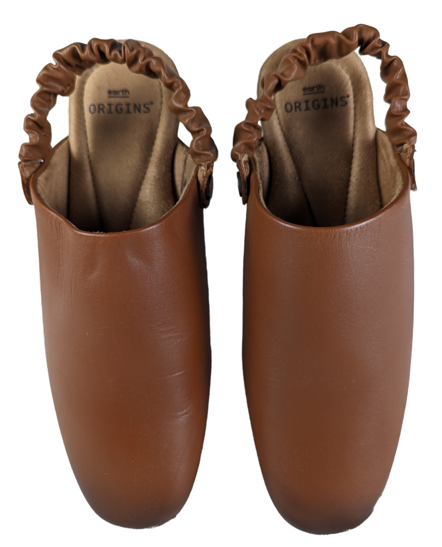 Earth Origins Ren Mule with Adjustable Back Size 7 1/2 W NIB Introducing the Earth Origins Ren Mule - the perfect combination of comfort and style. With a flexible f