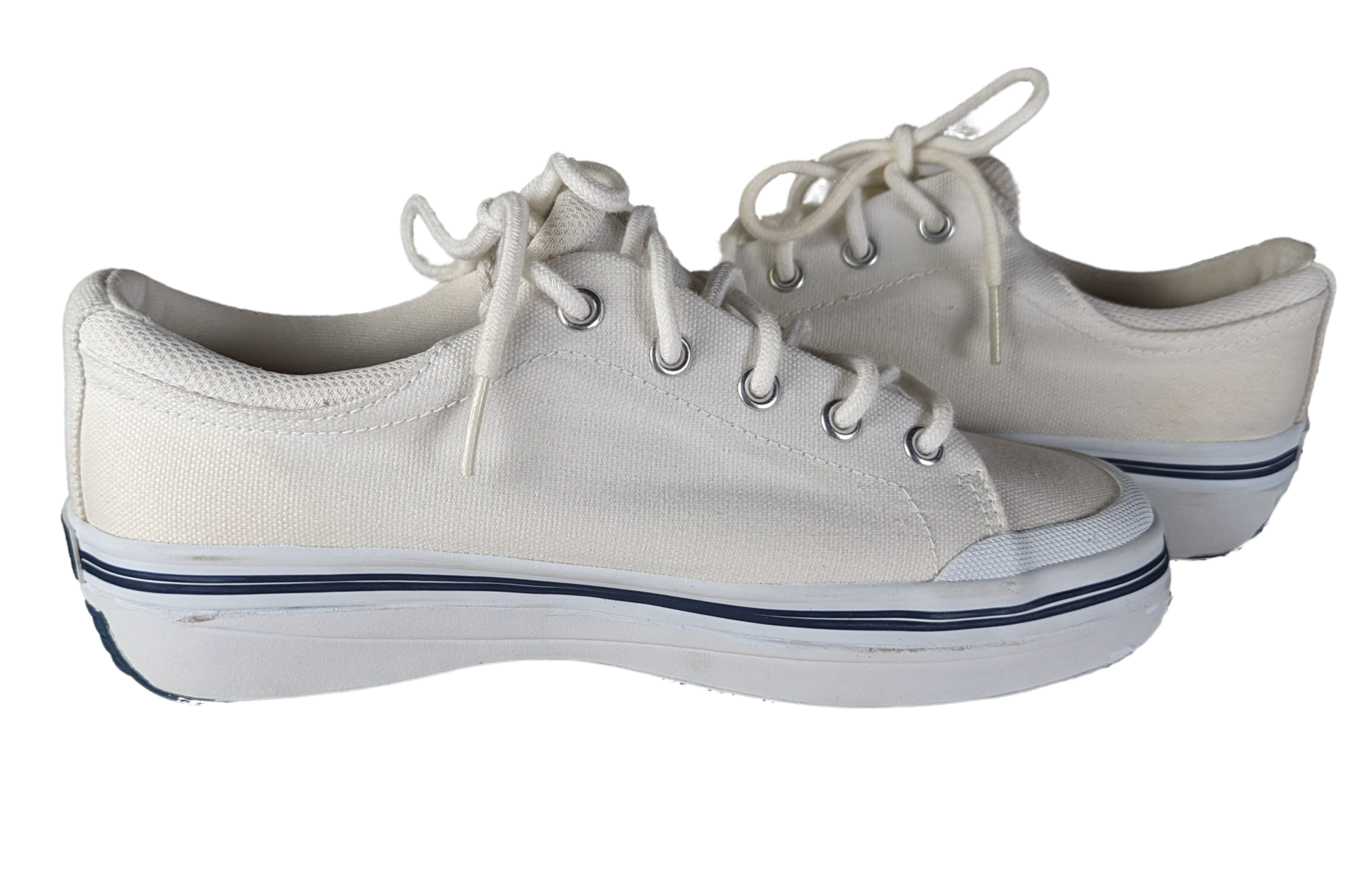 Totes Sport White Sneakers Size 8W Elevate your style and comfort with Totes Sport White Sneakers. Designed with a canvas upper and rubber sole, these sneakers provi