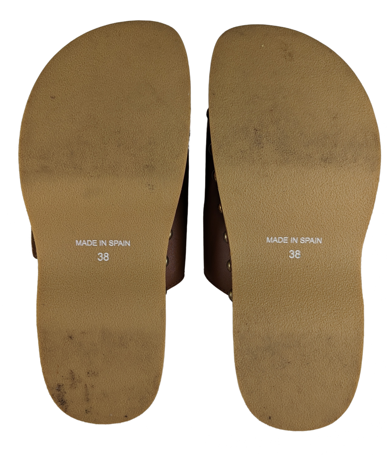 Zara Wood Platform Leather Buckle Slide Size 38 EUC Elevate your style with Zara's Wood Platform Leather Buckle Slides! The gold tone hardware and stud detail add a
