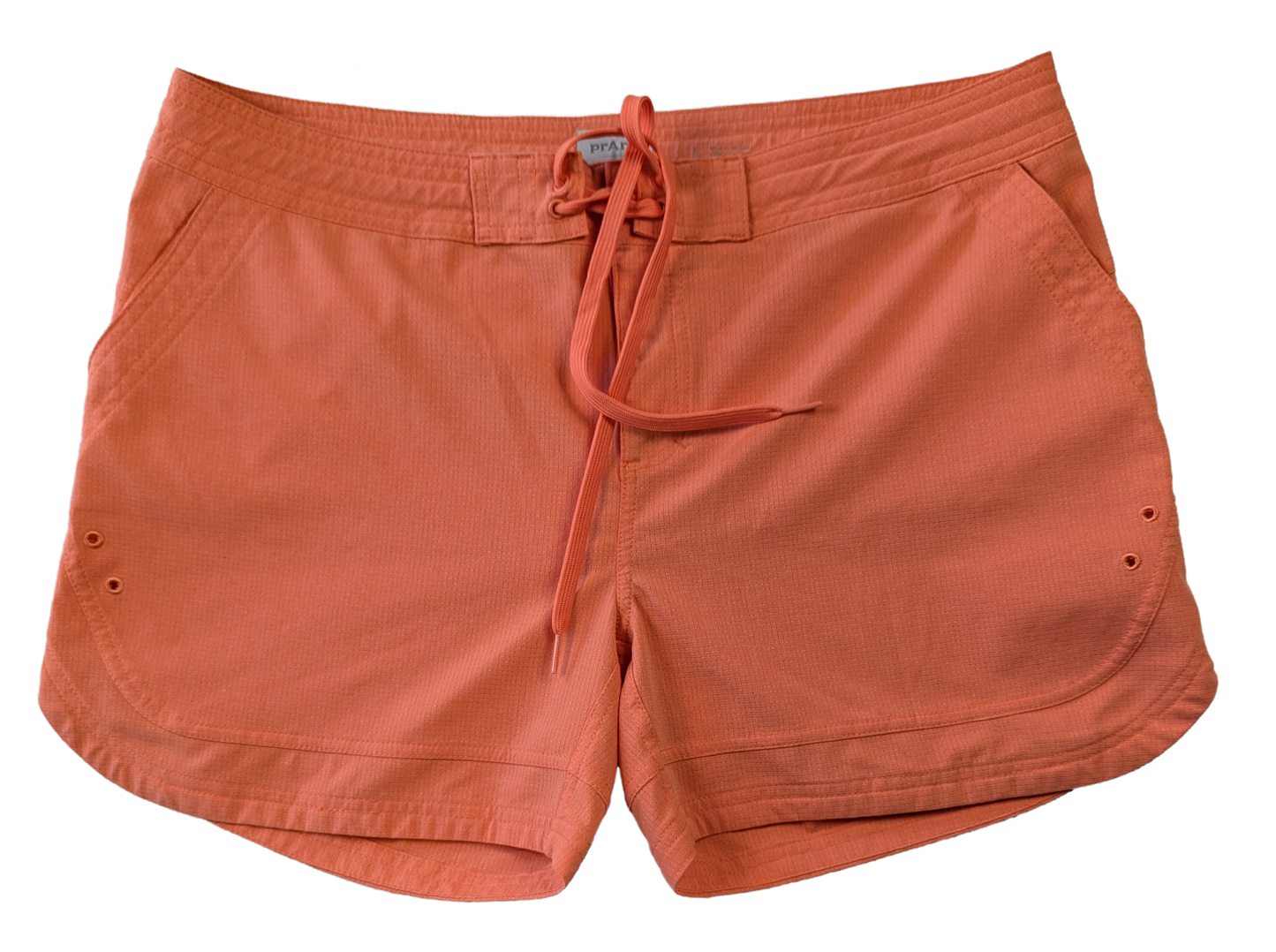 prAna Ebelie Orange Board Shorts Size Large From the beach to the boardwalk, you'll stay comfortable in prAna's Ebelie boardshorts thanks to their fast-drying, breat