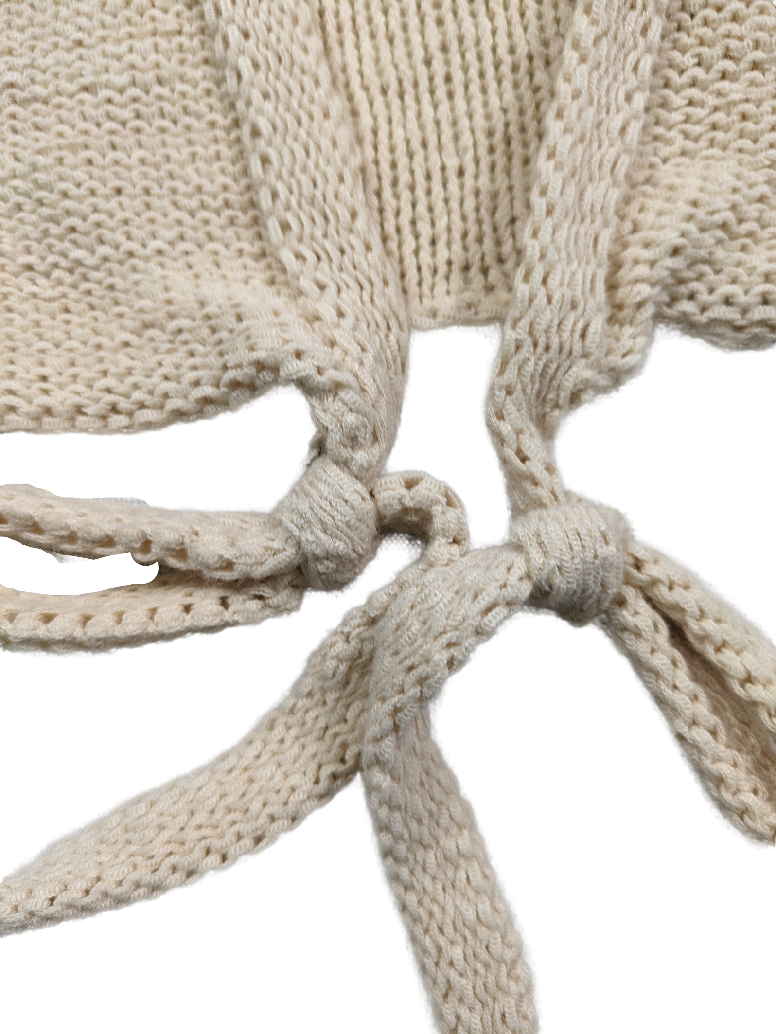 Nine West Crochet Beaded Tie-Front Cardigan size XL Upgrade your wardrobe with this playful Nine West Crochet Beaded Tie-Front Cardigan in size XL. Vintage-inspired