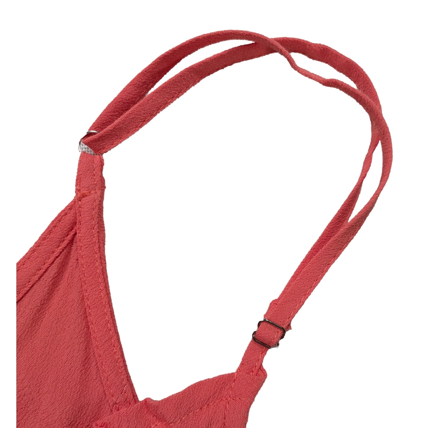 Lovestitch Rain or Shine Coral Spaghetti Strap Sundress Size Large
