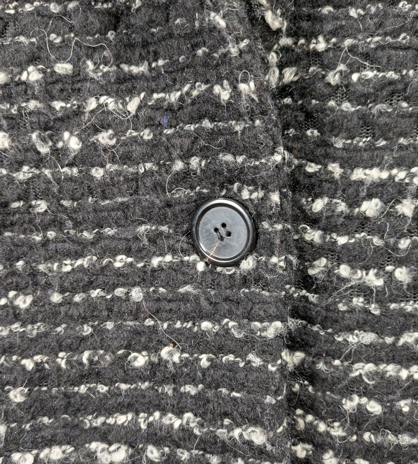 Iro Tweed Pattern Boucle Black & White Jacket Size 0 Indulge in style and luxury with our Iro Tweed Pattern Boucle Jacket. The elegant tweed pattern in classic black