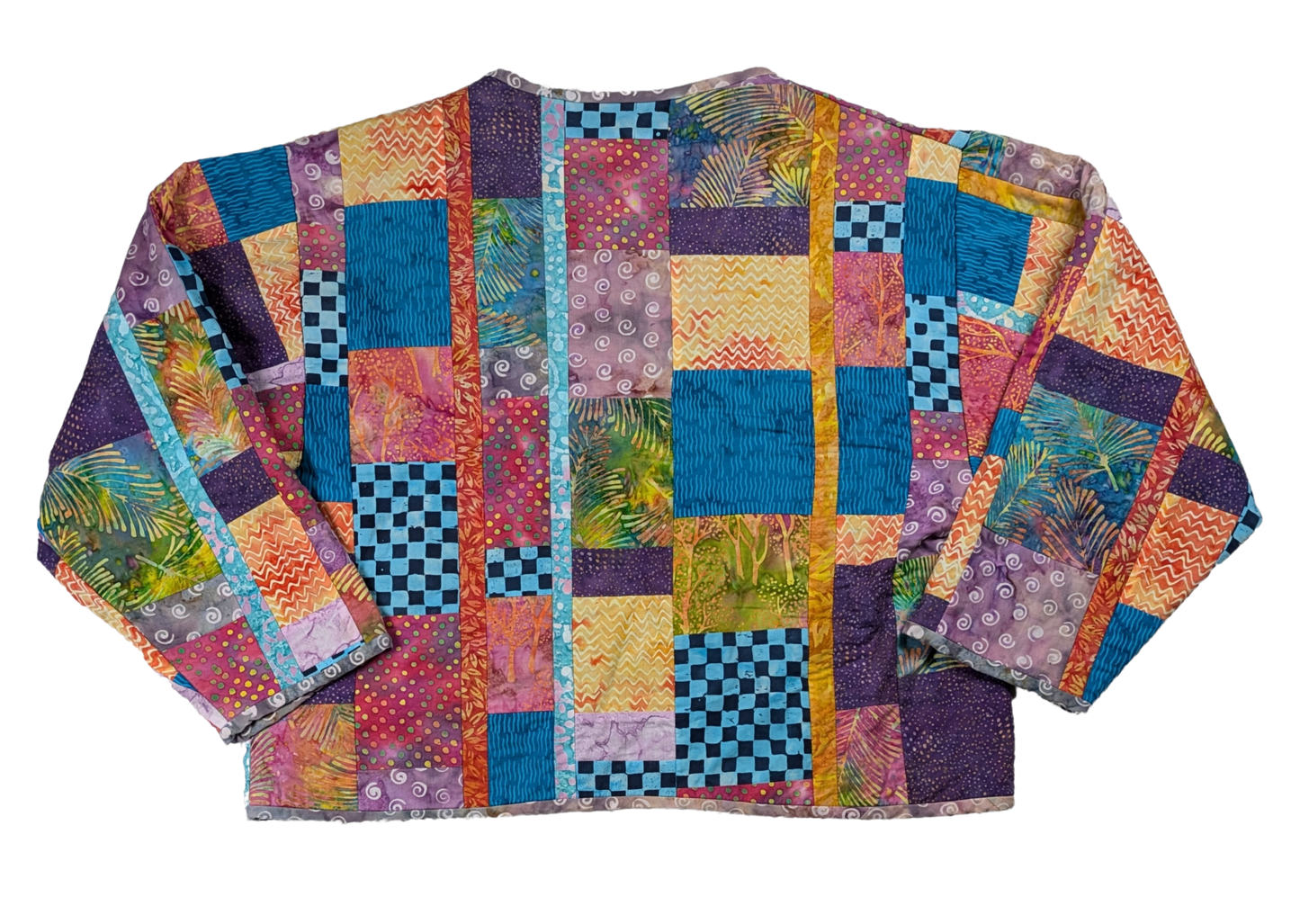 Handmade Colorful Quilted Jacket cottagecore Get cozy and stylish with our Handmade Quilted Jacket! It is lovingly handmade for a unique character, perfect for addin