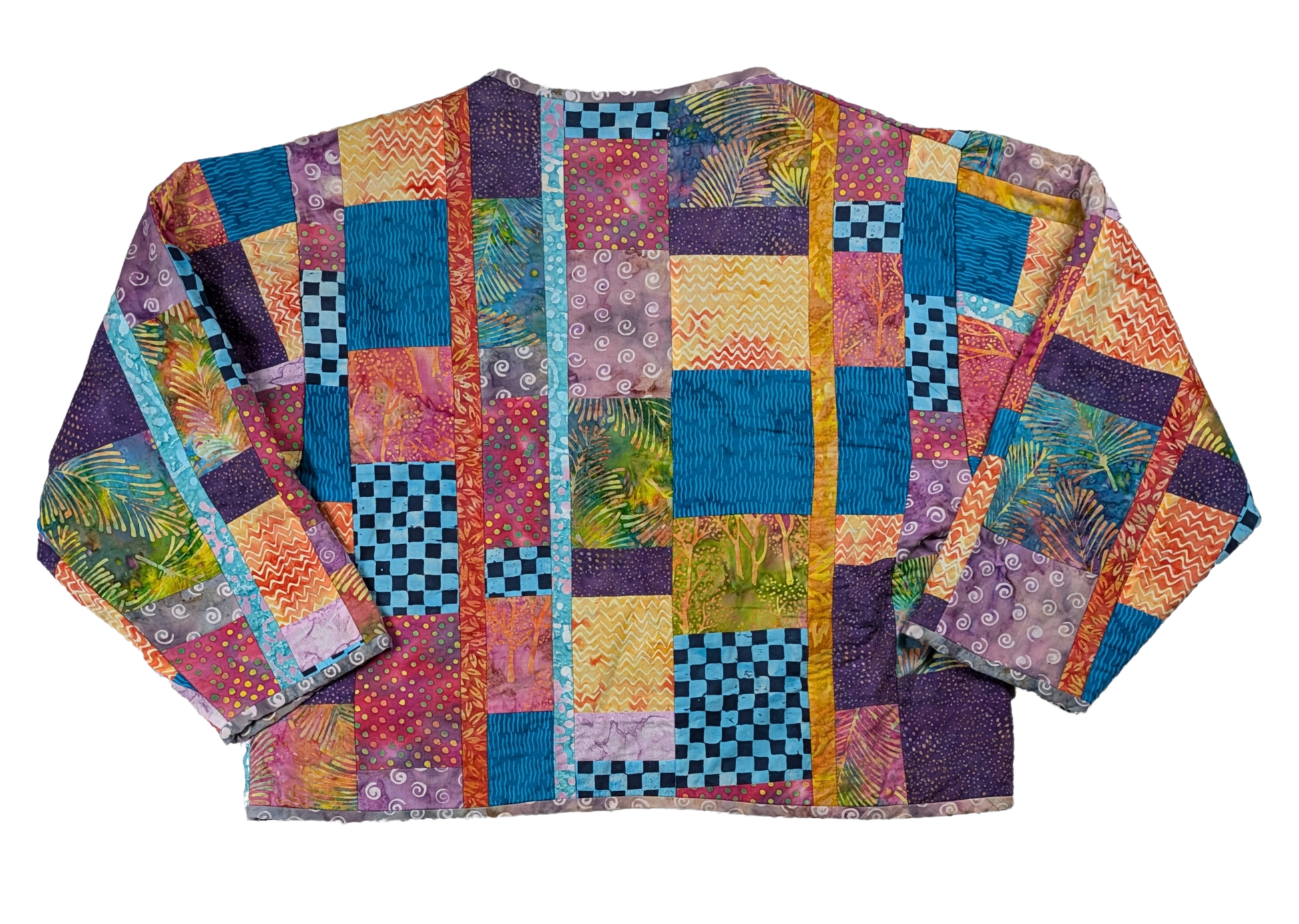 Handmade Colorful Quilted Jacket cottagecore Get cozy and stylish with our Handmade Quilted Jacket! It is lovingly handmade for a unique character, perfect for addin