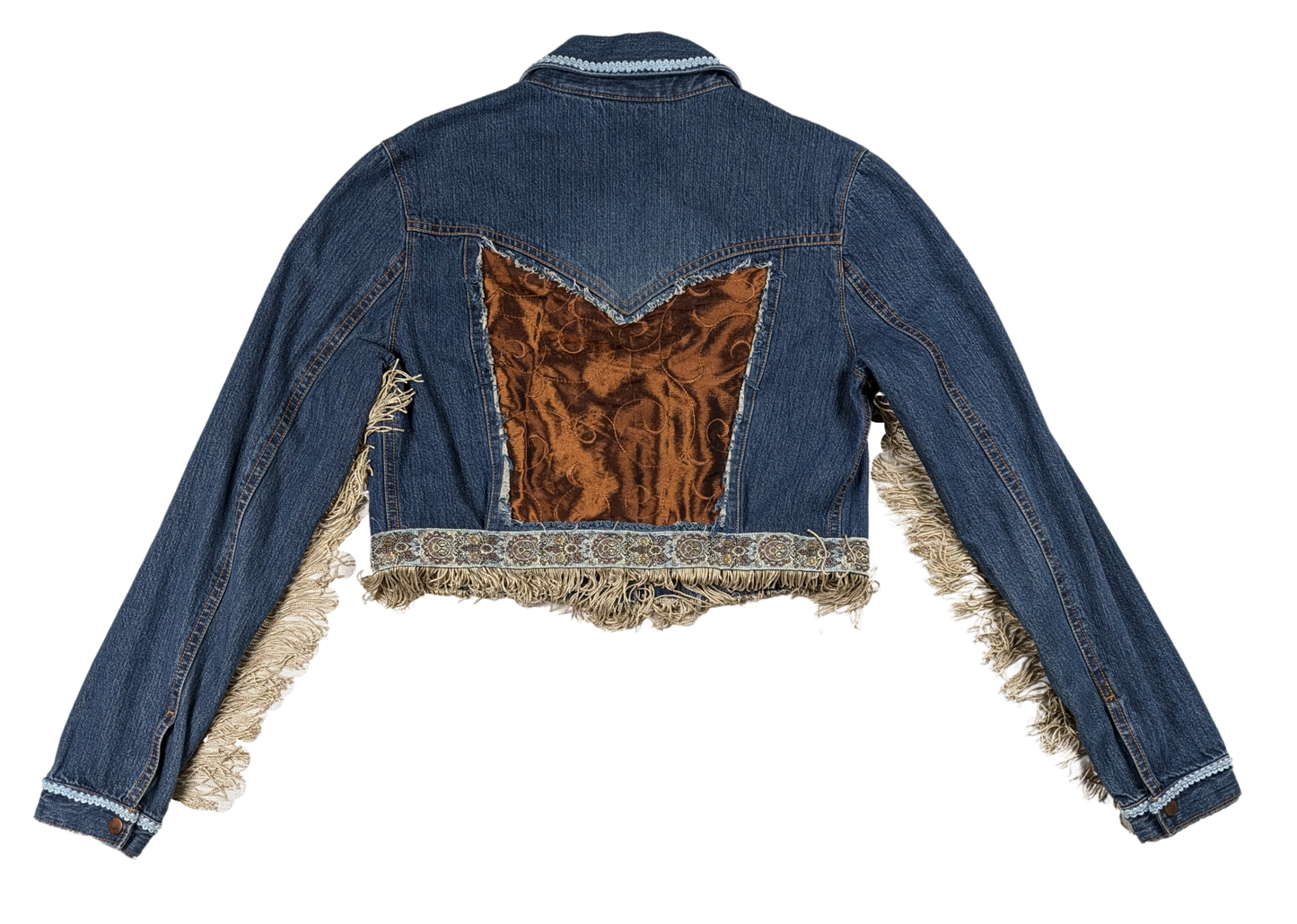 Refreshed - Nordstrom's Upcycled Embellished Denim Jacket Size Small Elevate your style with Nordstrom's Upcycled Embellished Denim Jacket. Made from a repurposed jaRefreshed - Nordstrom's Upcycled Embellished Denim Jacket Size Small Elevate your style with Nordstrom's Upcycled Embellished Denim Jacket. Made from a repurposed ja