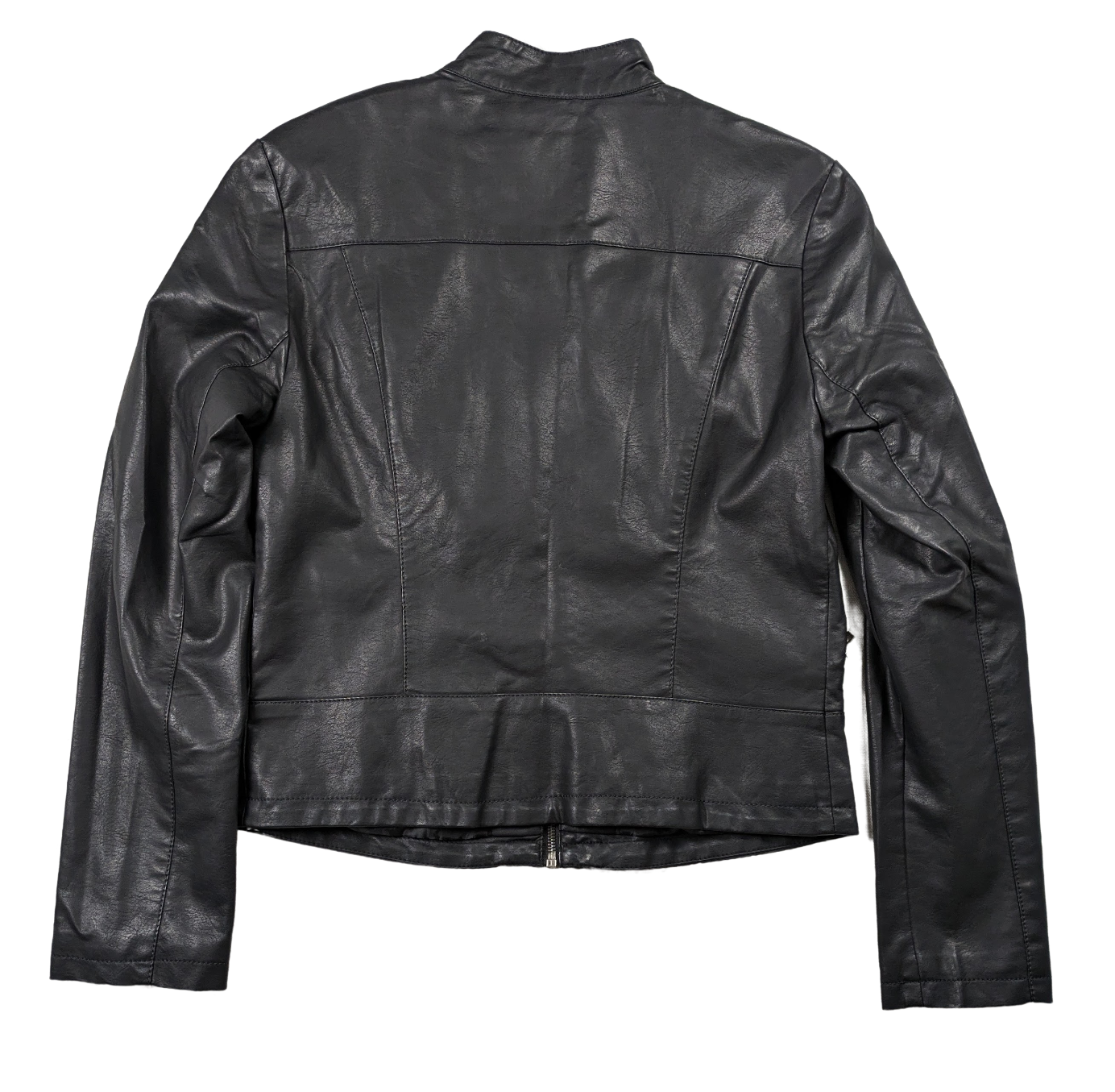 LA Coalition Faux Leather Moto Jacket with Braided Embellishments Size M Get ready to rev up your style with this stylish Faux Leather Moto Jacket from LA Coalition