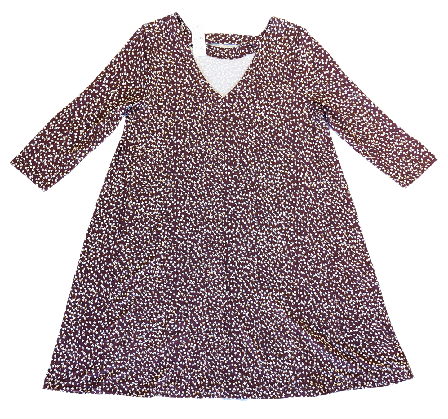 LoftLoft 
Welcome effortless style and soft comfort to your wardrobe with this NWT Loft knit swing dress! Featuring a subtle floral print, this burgundy dress is built tDressesLoft Knit Swing Dress - NWTLoft Knit Swing Dress - NWT