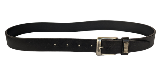 Calvin Klein Perfect Black Leather Belt with nice silver metal buckle.Length - 30" - 34"beltCalvin Klein Black Leather Belt - EUCCalvin Klein Black Leather Belt - EUC
