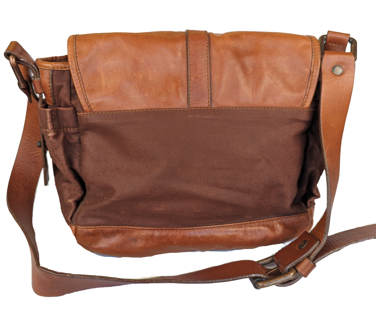 Francesco BiasiaVintage bag in excellent condition!  Lots of room for all your essentials - wallet, keys, makeup, etc...Purse, handbagFrancesco Biasia Leather and Fabric Messenger BagFrancesco Biasia Leather