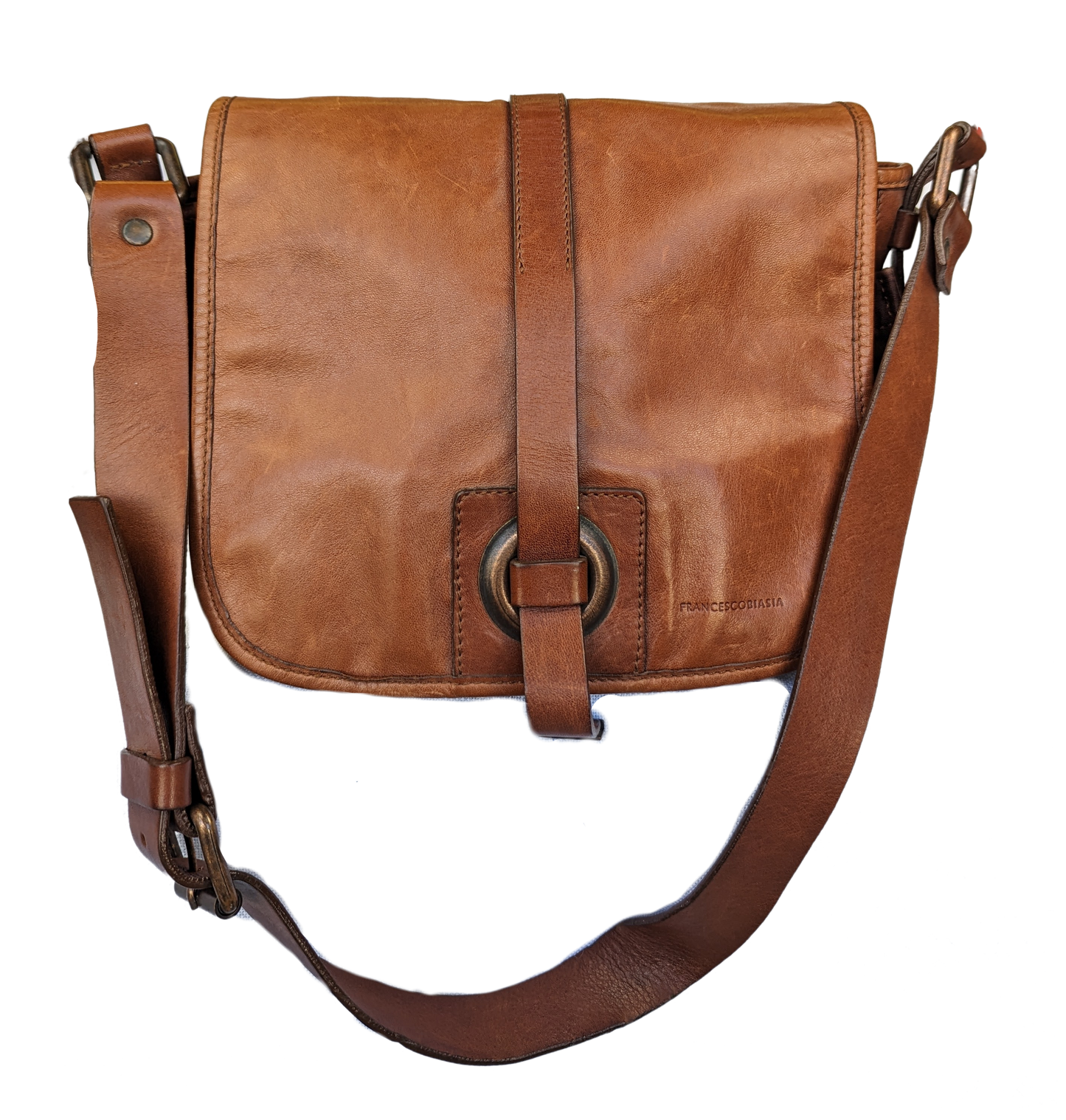 Francesco BiasiaVintage bag in excellent condition!  Lots of room for all your essentials - wallet, keys, makeup, etc...Purse, handbagFrancesco Biasia Leather and Fabric Messenger BagFrancesco Biasia Leather