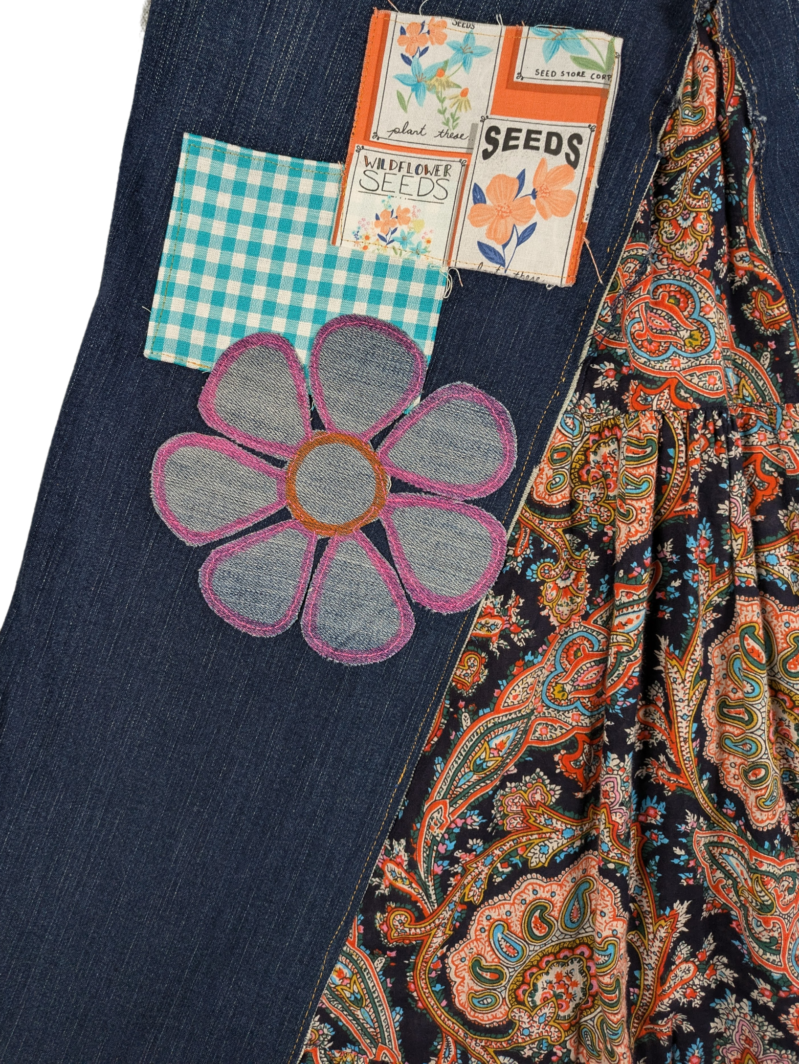 Refreshed - Levis Upcycled Maxi Skirt Size 10p Levi's have been known as versatile clothing for many years, but this kicks it up a notch!  A skirt that is made from
