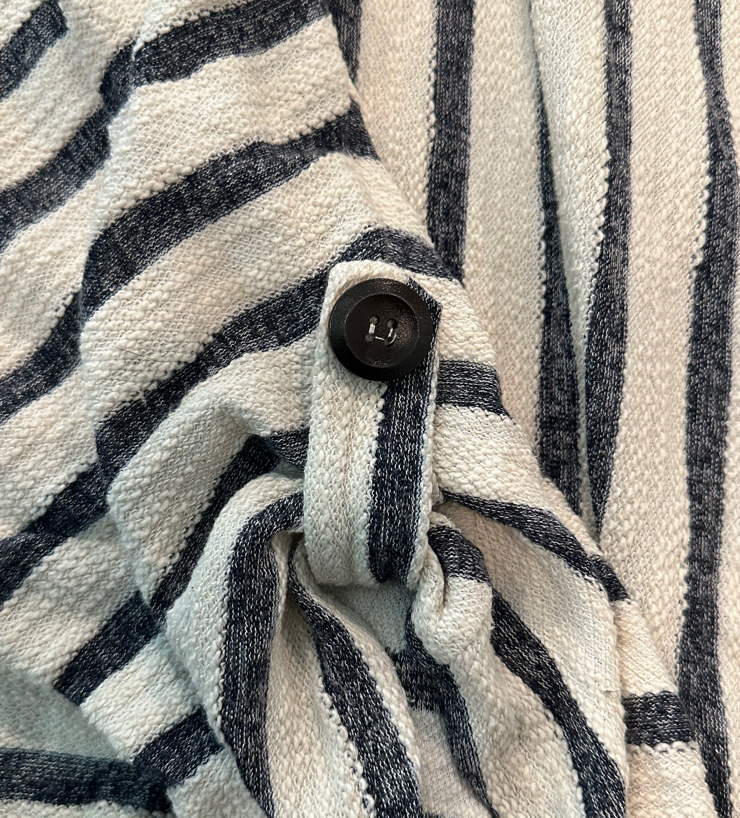 Per Seption Concept Blue & White Short Sleeve Hoodie with Front Pocket size XL