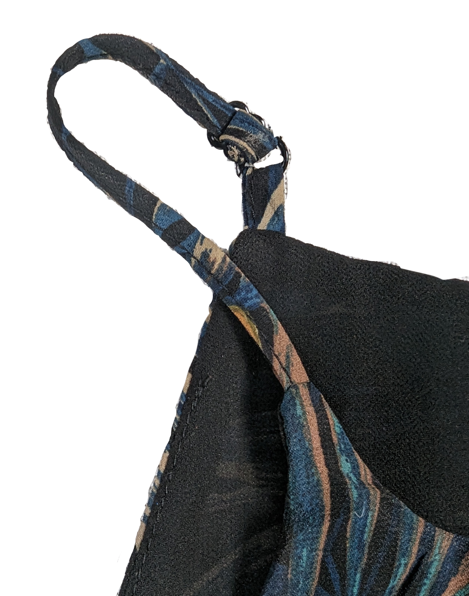Olivaceous Palm Print Halter Dress Size Large Stand out in this playful Olivaceous Palm Print Halter Dress. The halter style with adjustable straps adds a fun twist,