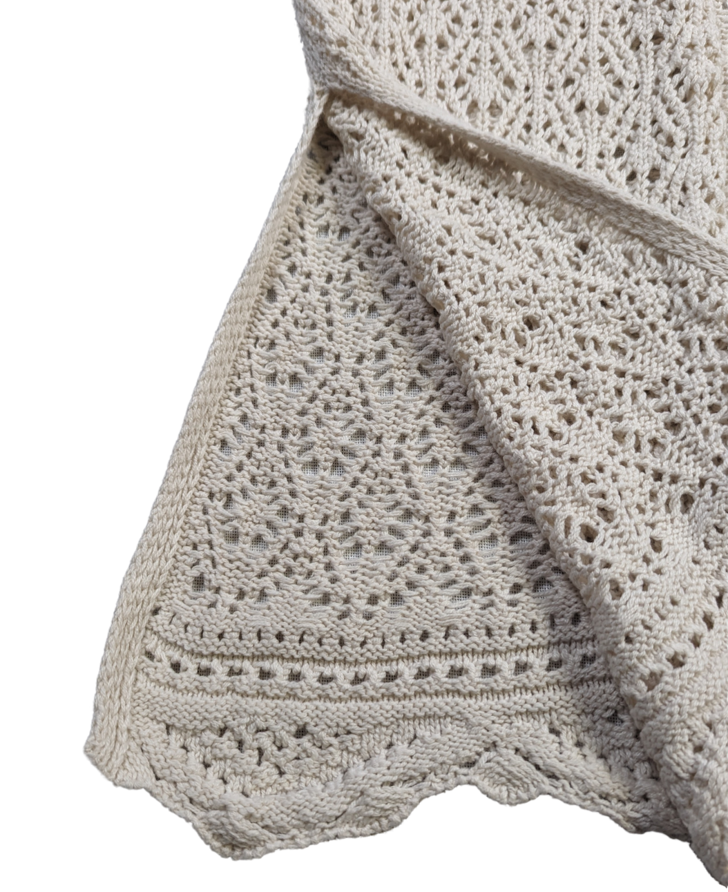 Freshman 1996 Crochet Long Vest Size Medium Embrace your inner boho with our Freshman 1996 Crochet Long Vest! Made with intricate crochet detailing, this vest is fre