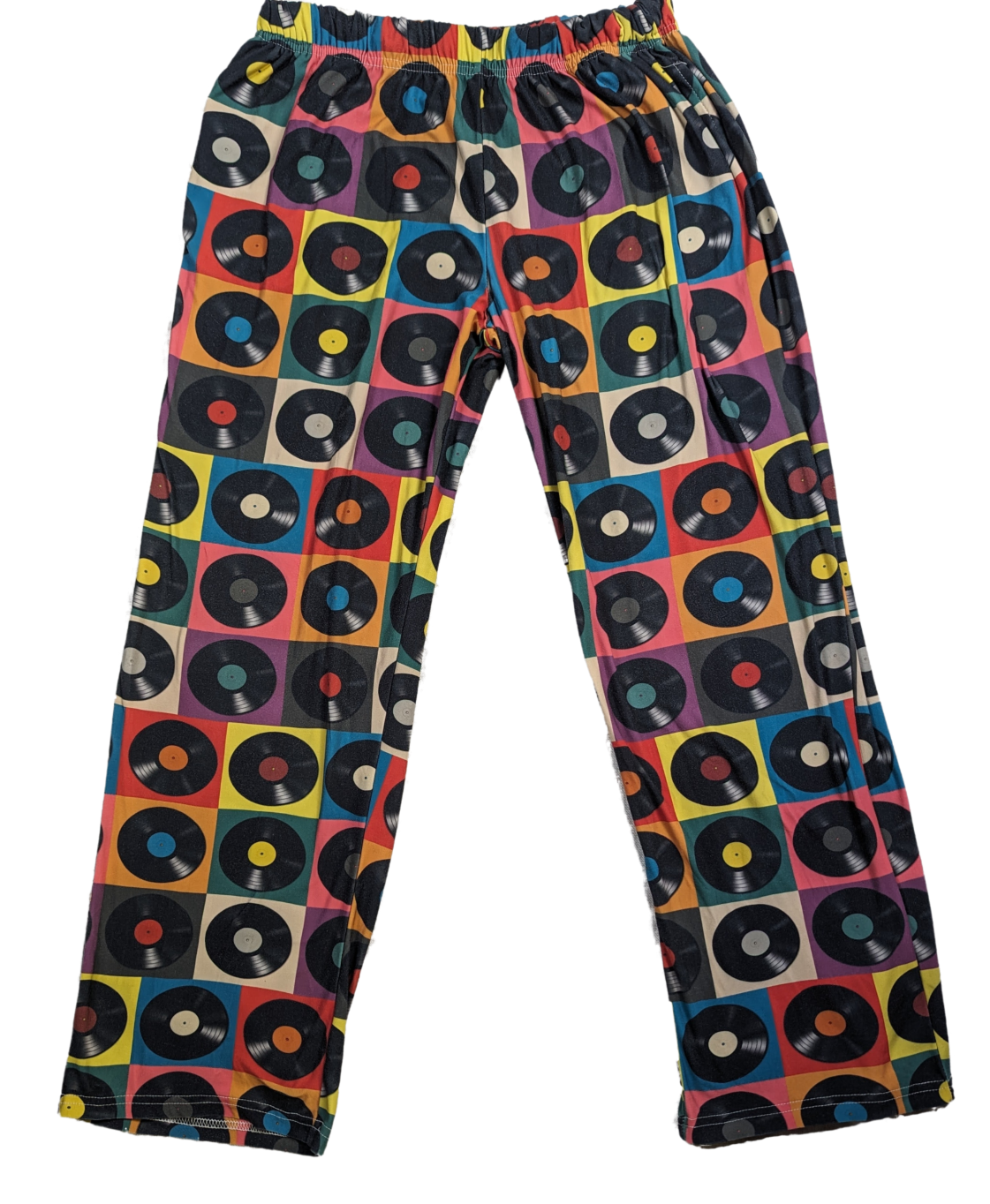 Brief Insanity Vinyl Record Design Lounge Pants Size Medium Get ready to rock and relax in these Brief Insanity Vinyl Record Design Lounge Pants! Featuring a unique