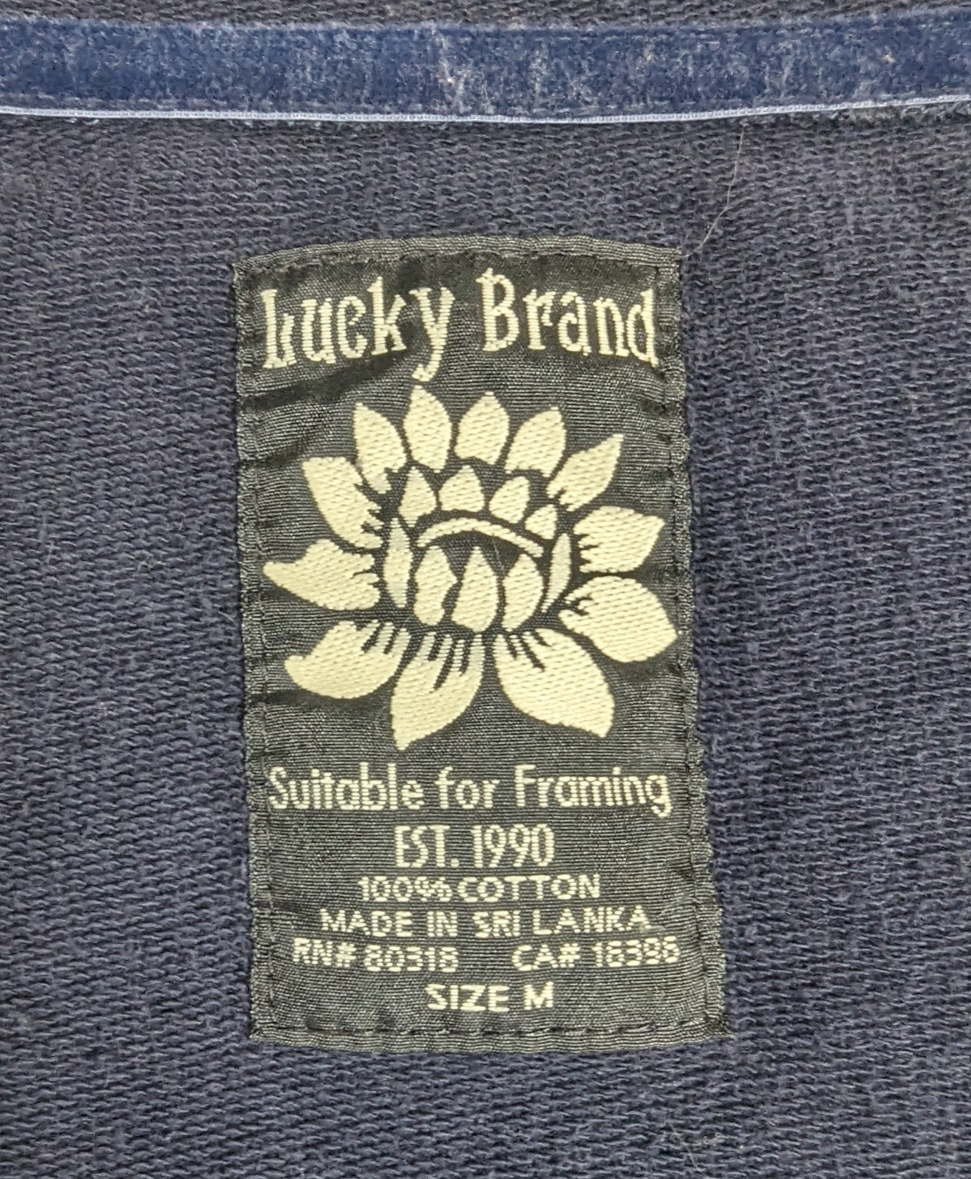 Lucky Brand Wrap Kimono Jingo Stay cozy and on-trend with the Lucky Brand Jacket. The attached belt cinches at the waist for a flattering fit, while the boho design