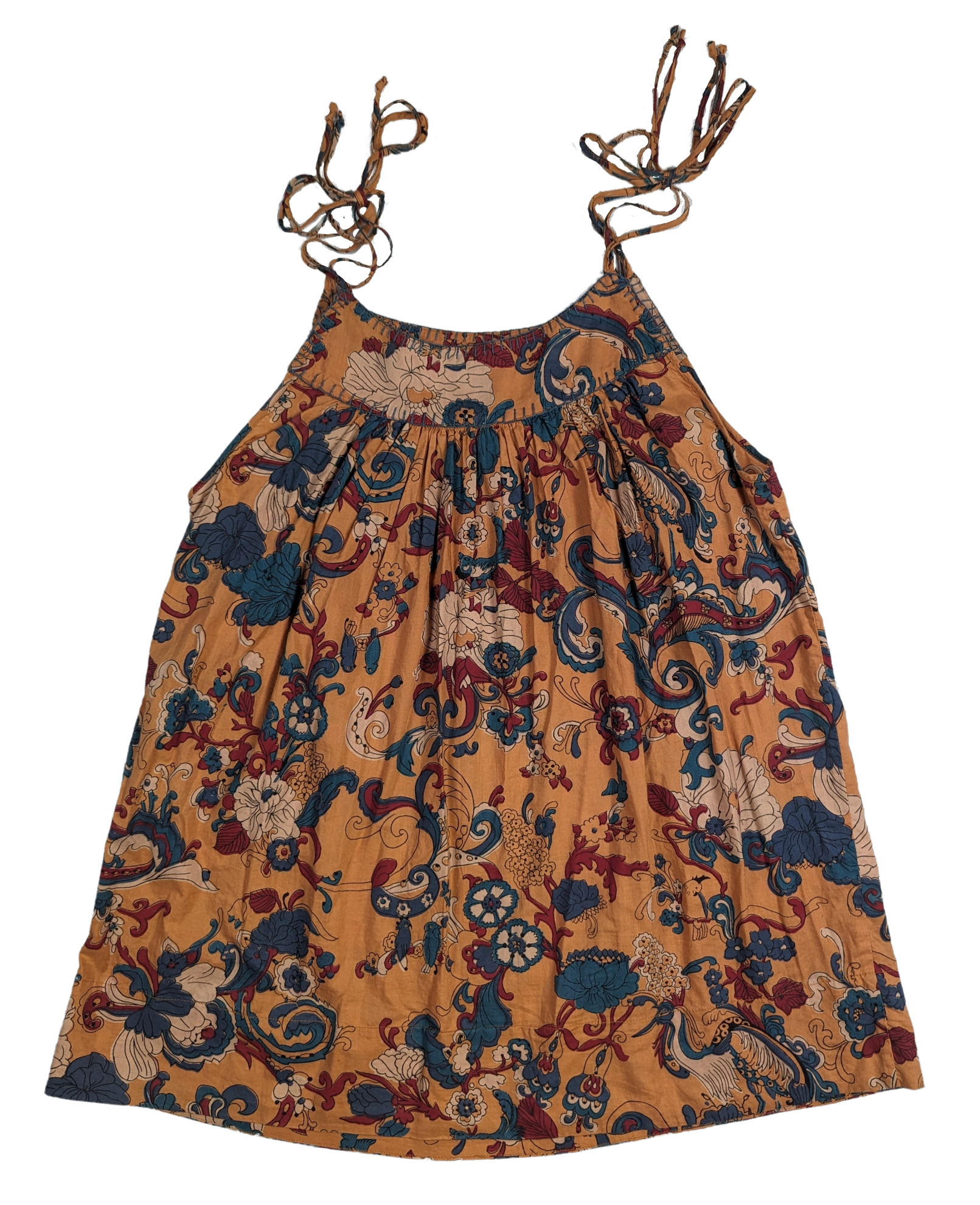 Lucky Brand Printed Tank Top Size Small Get lucky with this playful printed tank top from Lucky Brand! Perfect for any occasion, this tank features a unique floral print and tie straps for added fun. Avail