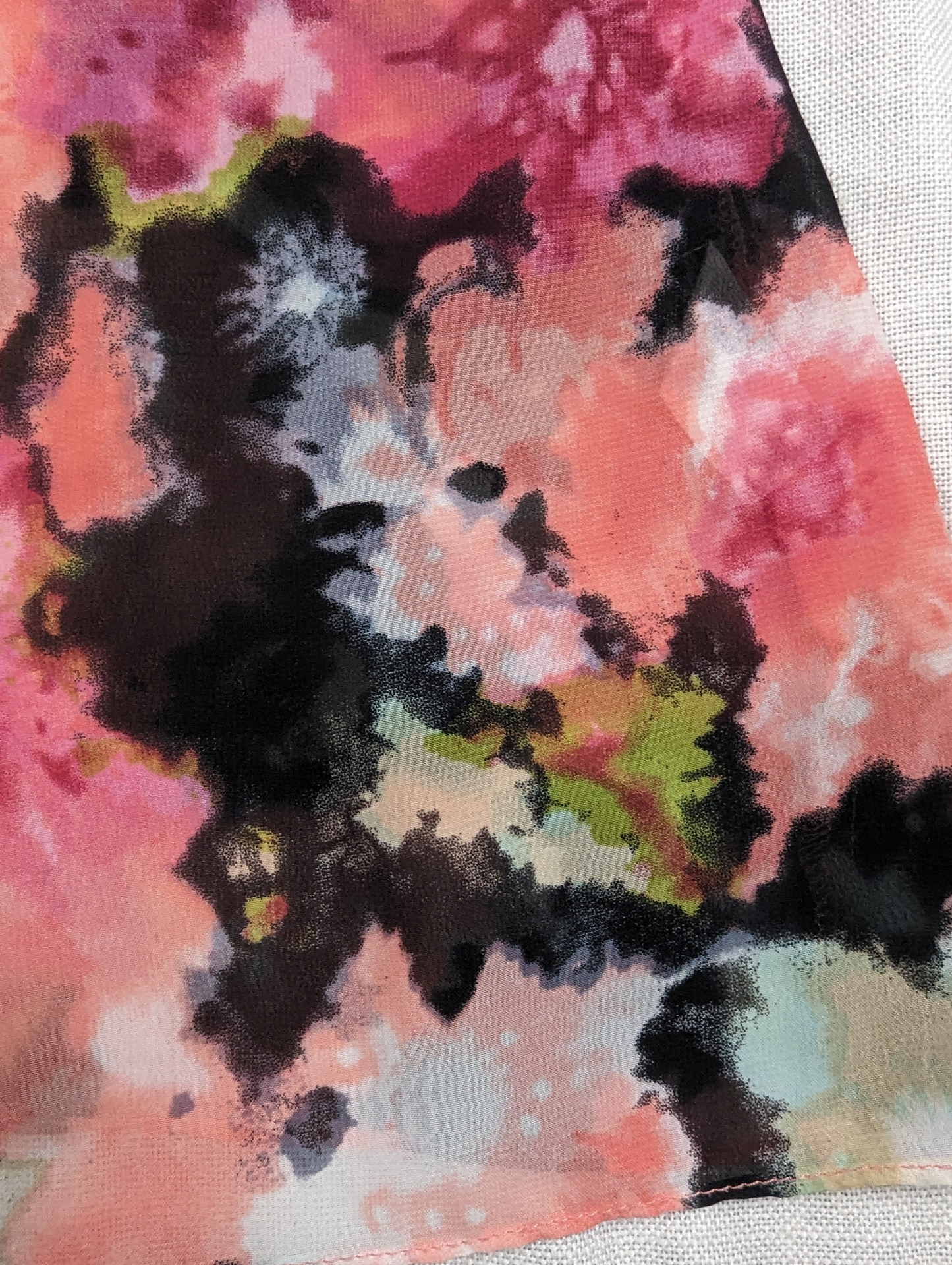 Show Me Your MuMu Abstract Print Sheer Top Be bold and playful in the Show Me Your MuMu Abstract Print Sheer Top. This semi-sheer top features a vibrant abstract floral print, perfect for making a statement.