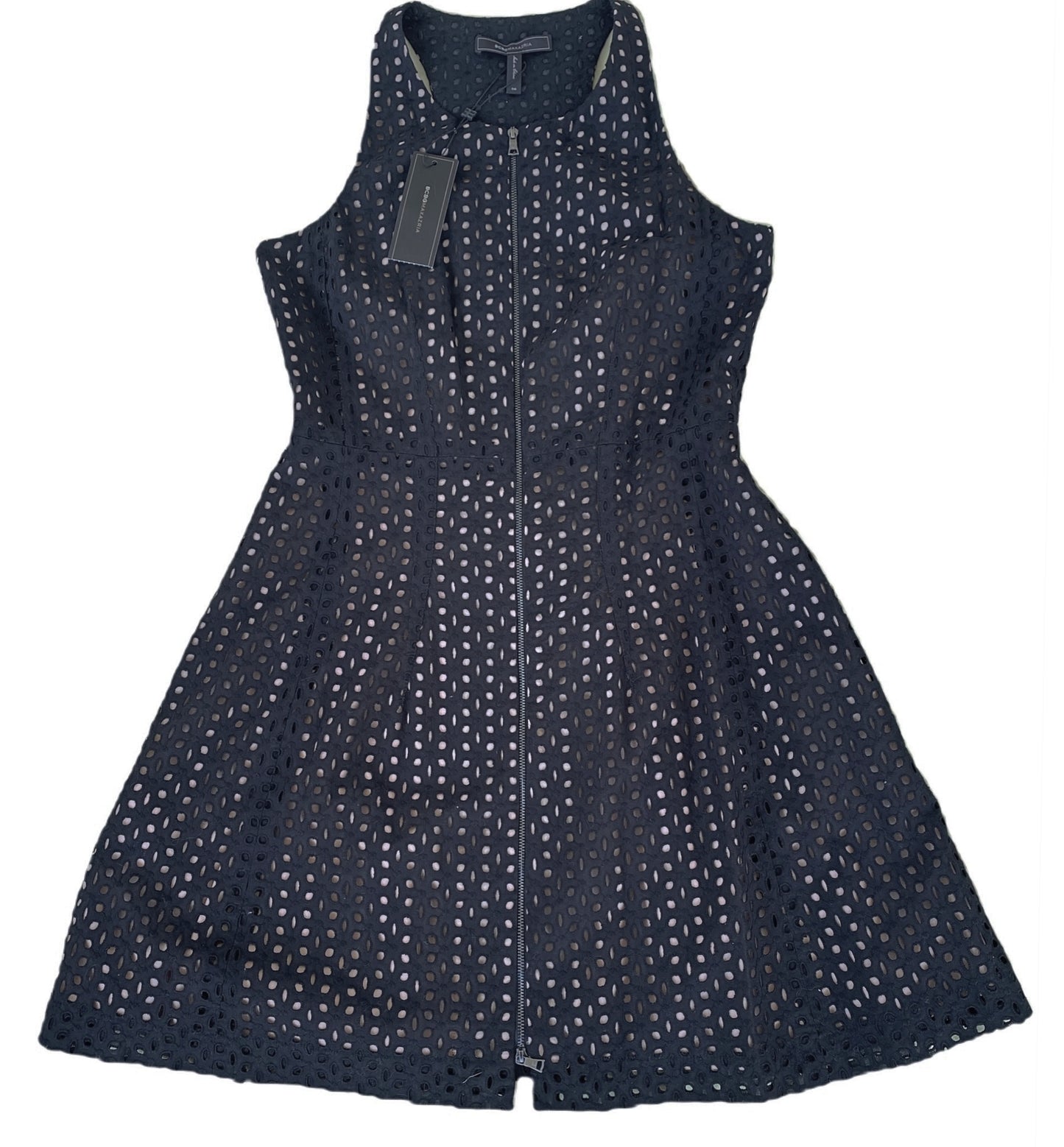 BCBG Maxazria Black Eyelet Dress - NWT Size 8