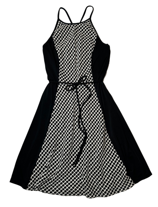 DR CollectionAchieve effortlessly chic style with this DR Collection Halter Dress! This lined black dress features cream crochet detail that adds a touch of texture and sophisticdressDR Collection Black with Cream Crochet Detail Halter Style DressCream Crochet Detail Halter Style Dress