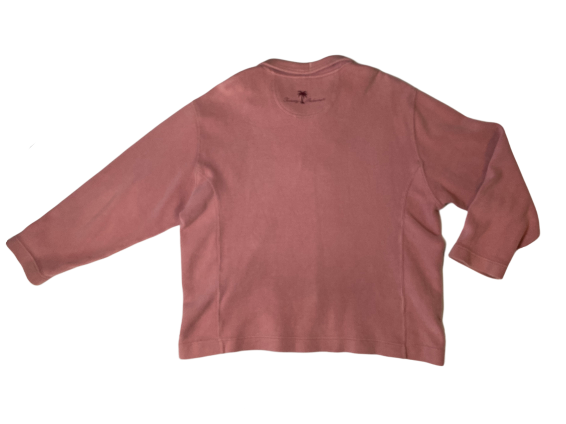Tommy Bahamas Peach Fine Ribbed Pull-Over Jacket Size XL Channel your inner island vibes with the Tommy Bahamas Peach Fine Ribbed Pull-Over Jacket. With its 1/4 zip
