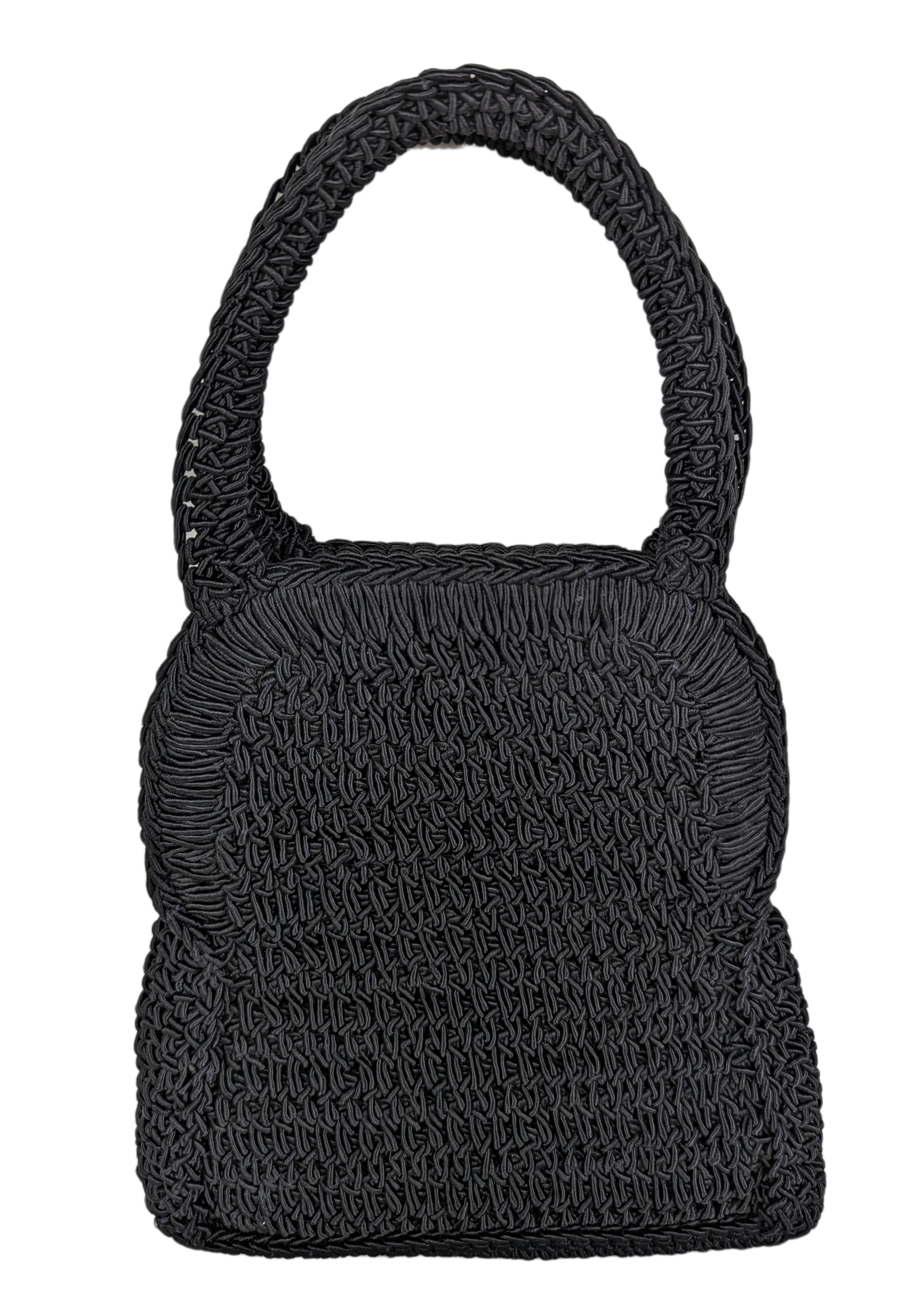 Vintage Rodana Ltd. Crochet Handbag – Handmade Retro Crochet Purse with Timeless Design