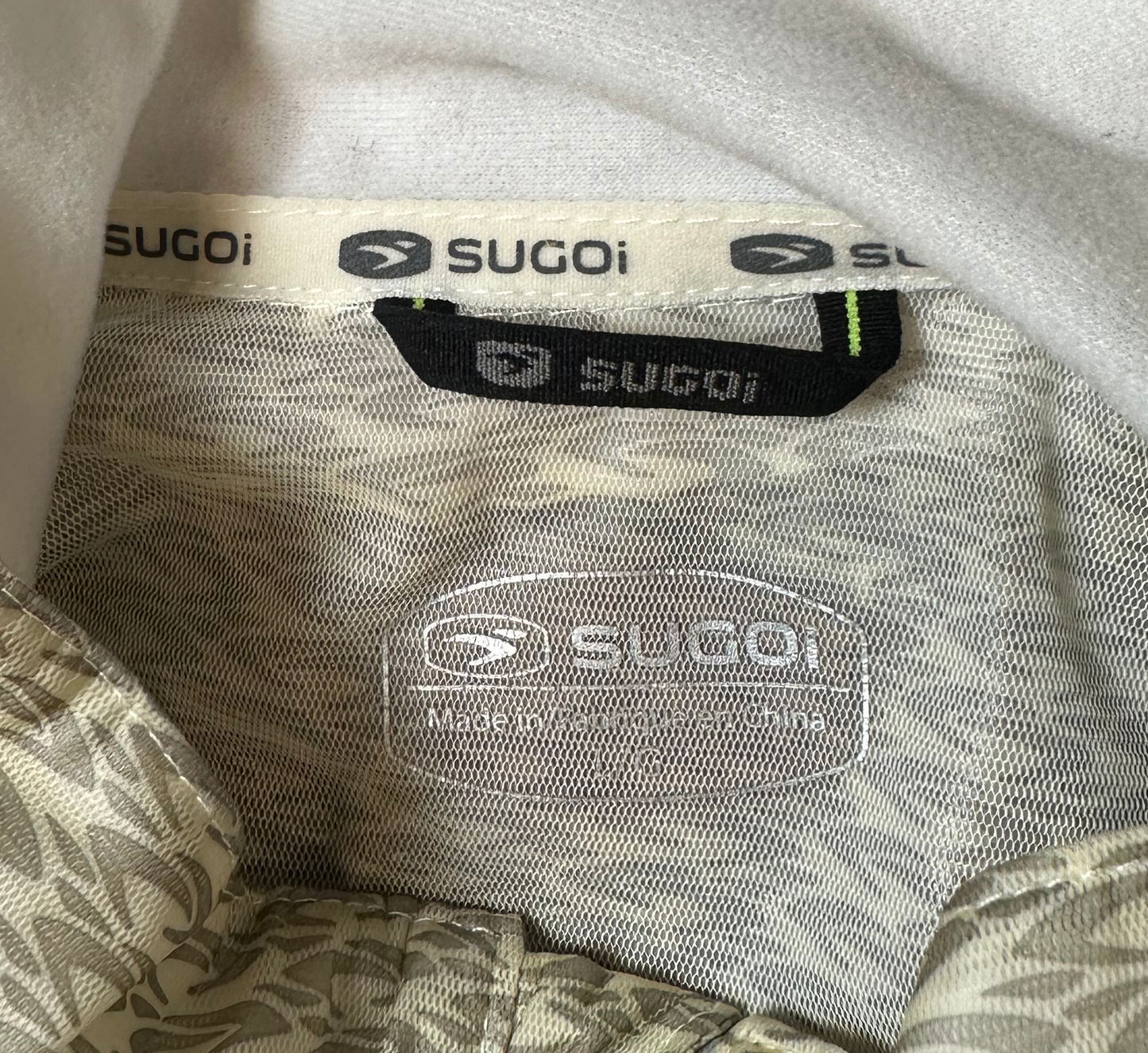Sugoi Ironman Reflective Tan Cycling Jacket with Hood Large