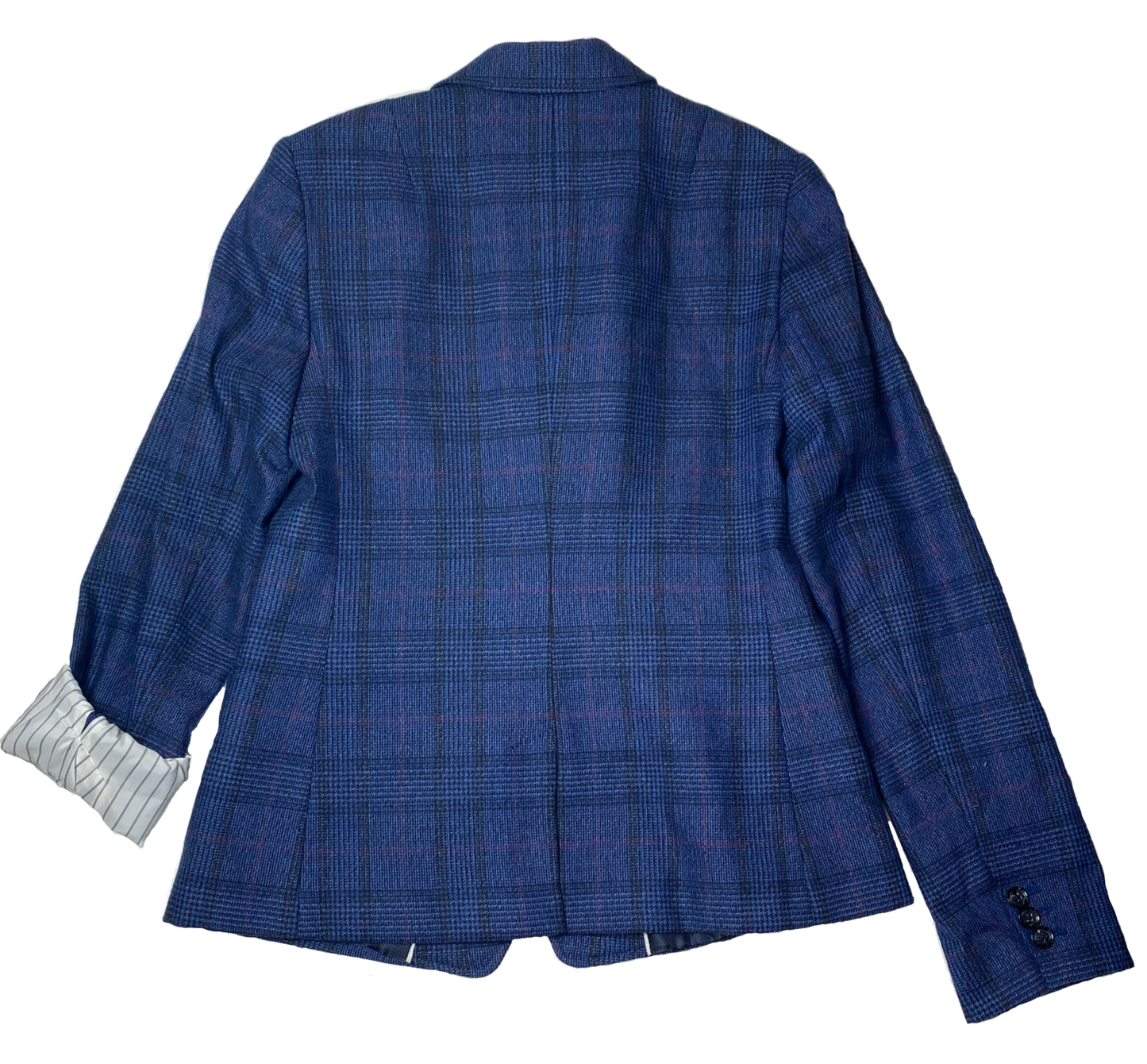 Banana Republic Blue Plaid Blazer Size 6